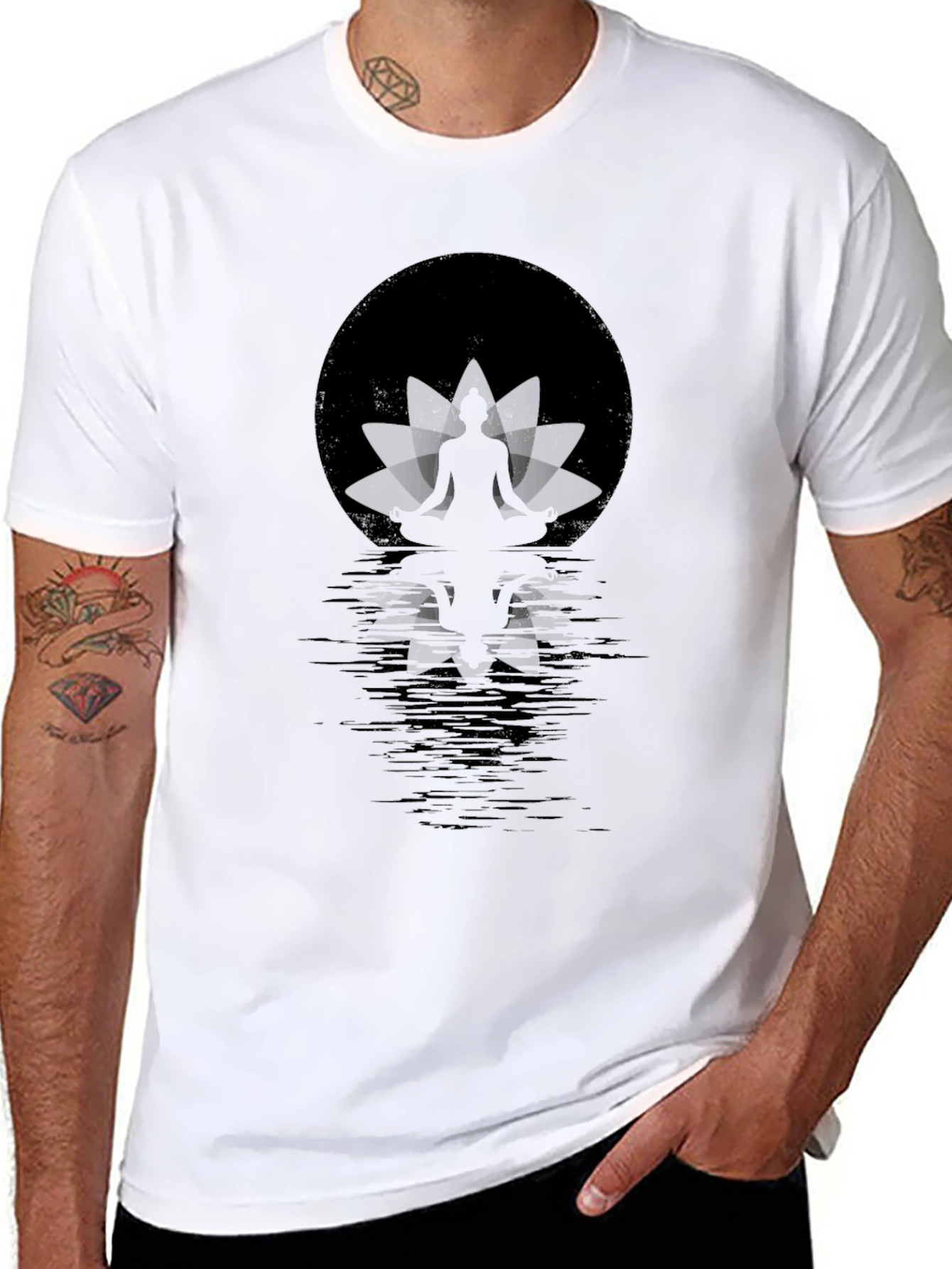 Zen Lotus Silhouette T-Shirt