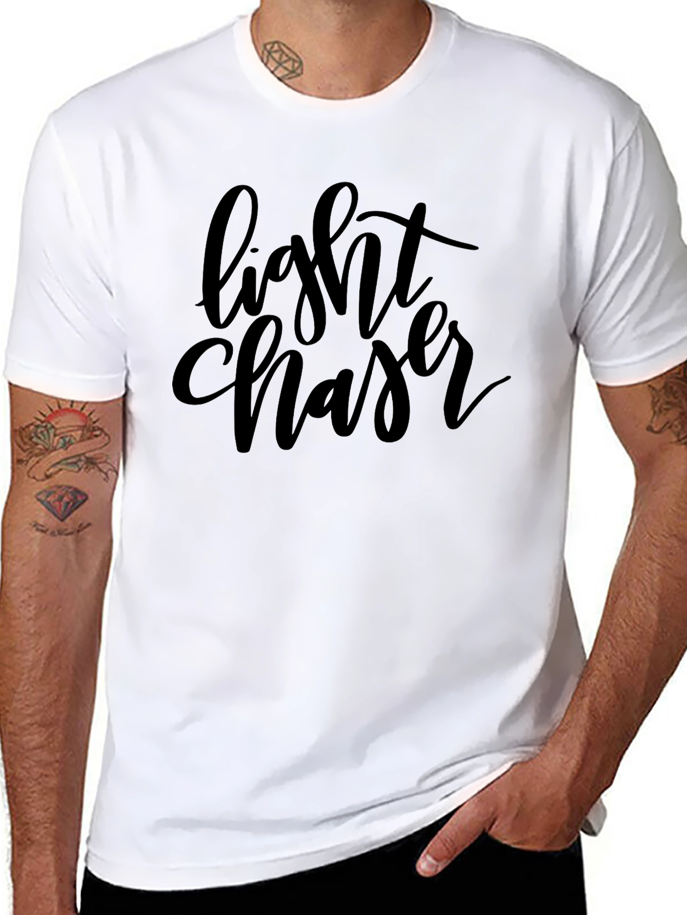 Light Chaser Black T-Shirt