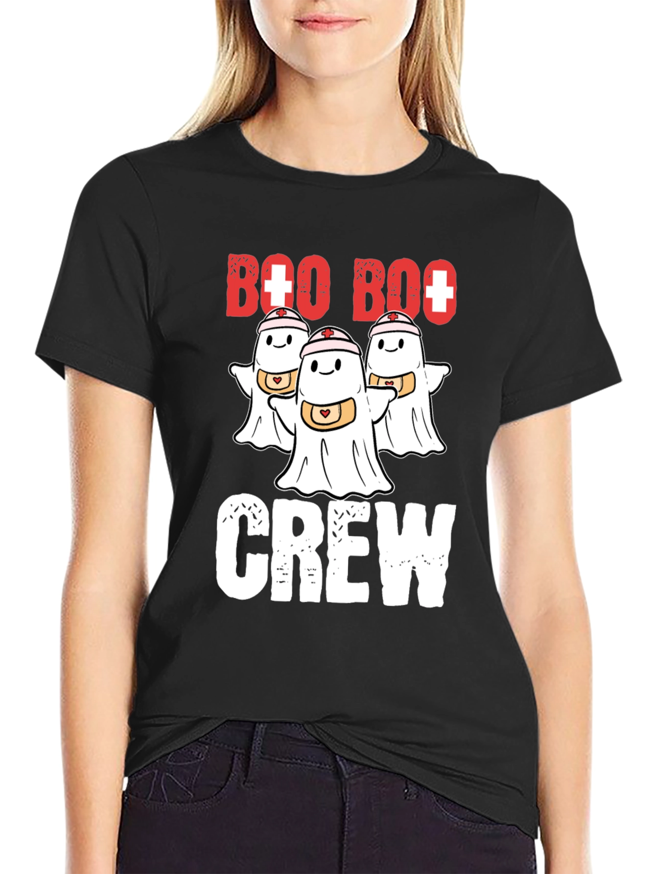 Boo Boo Crew Ghost Nurse T-Shirt