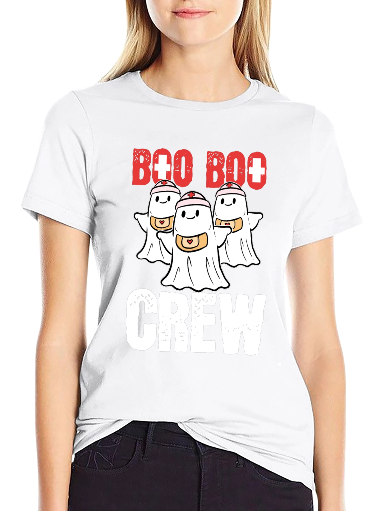 Boo Boo Crew Ghost Nurse T-Shirt