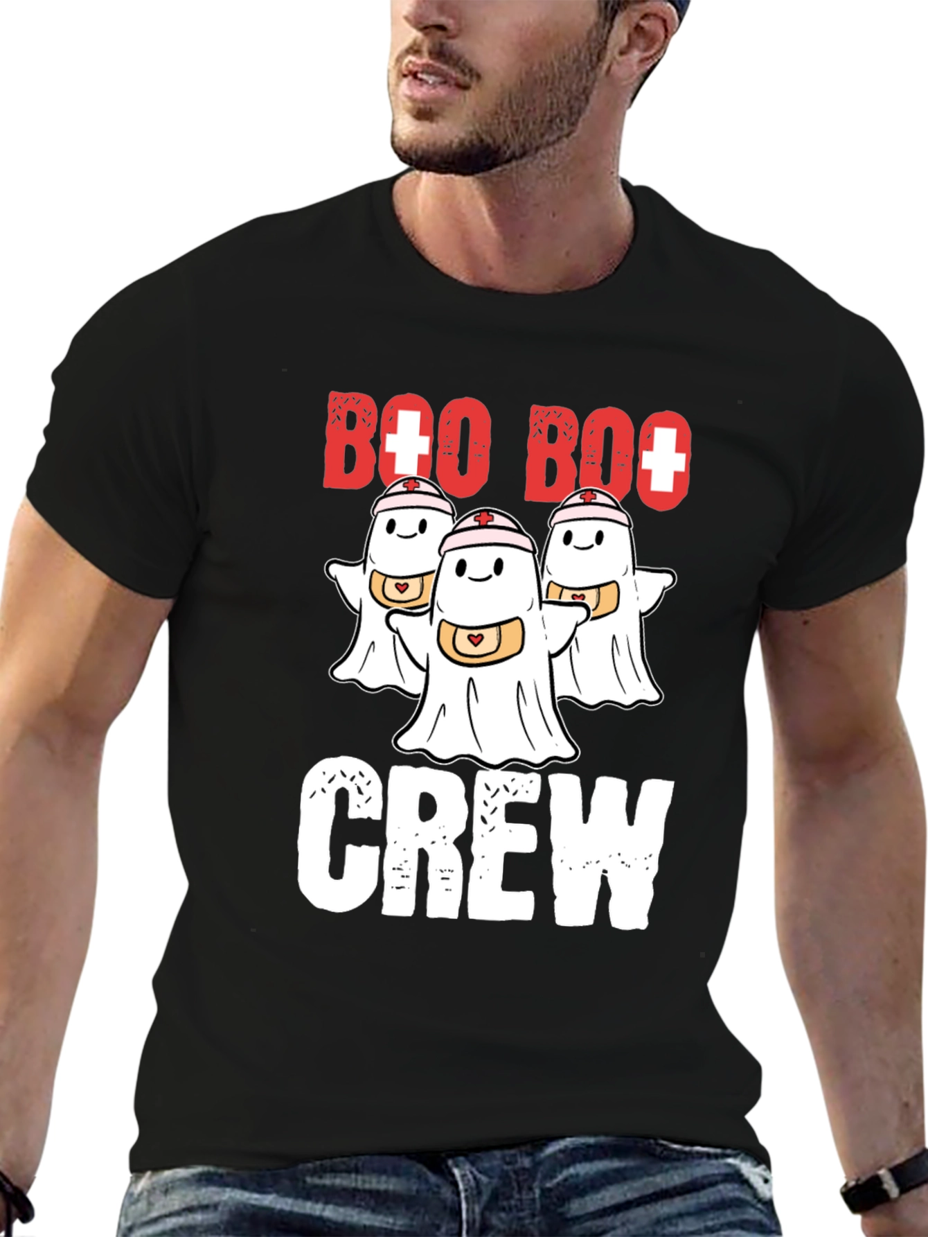 Boo Boo Crew Ghost Nurse T-Shirt