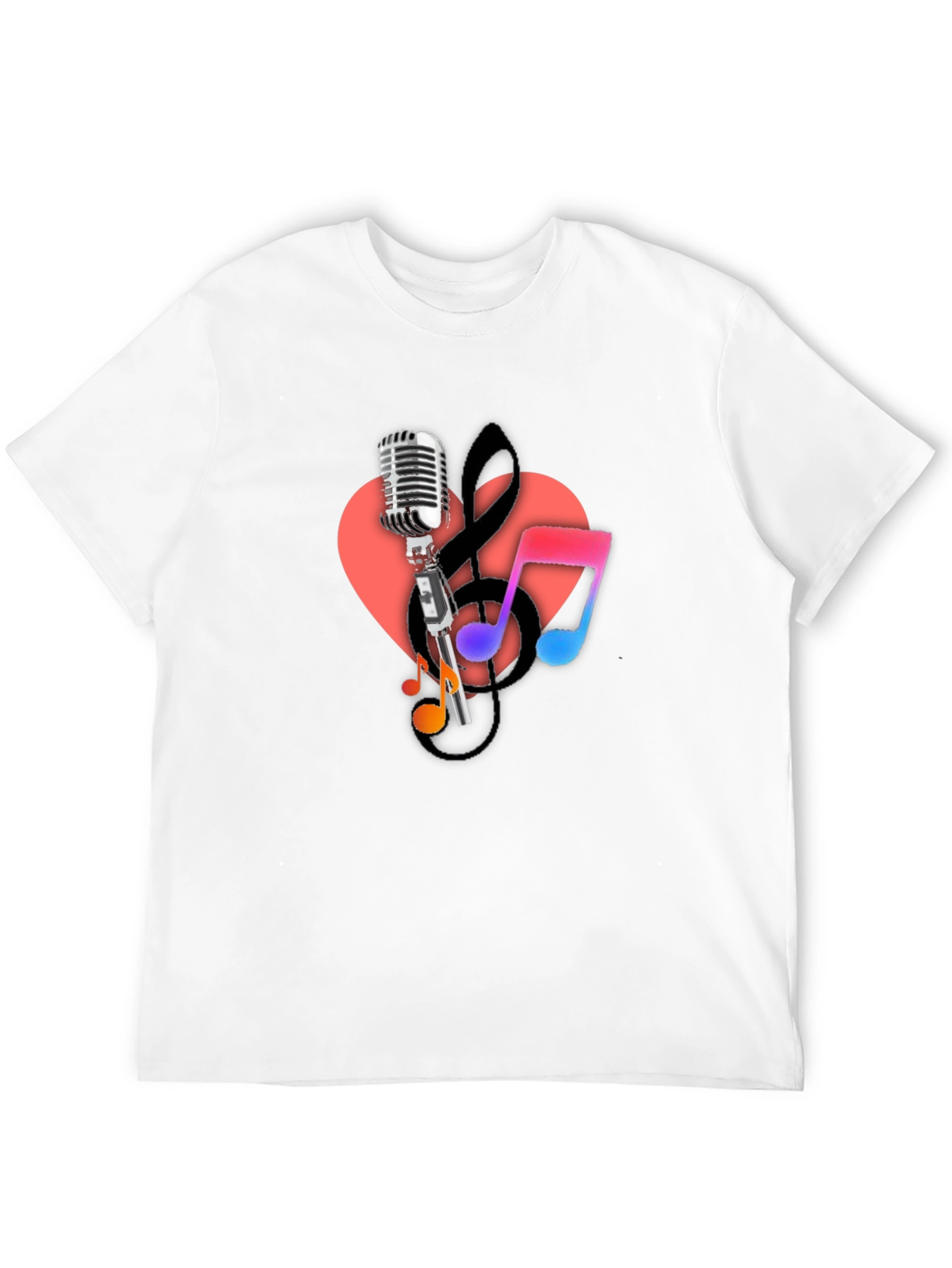 Music Lovers Black Graphic Tee