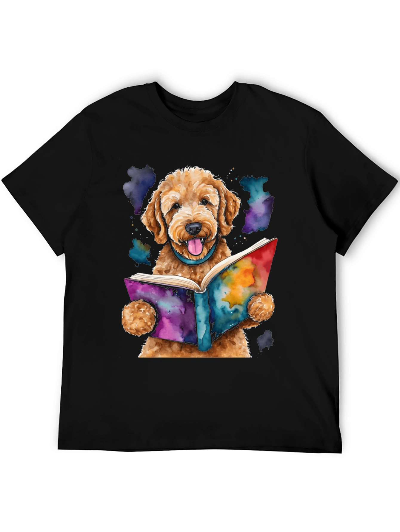 Dog Reading Book T-Shirt