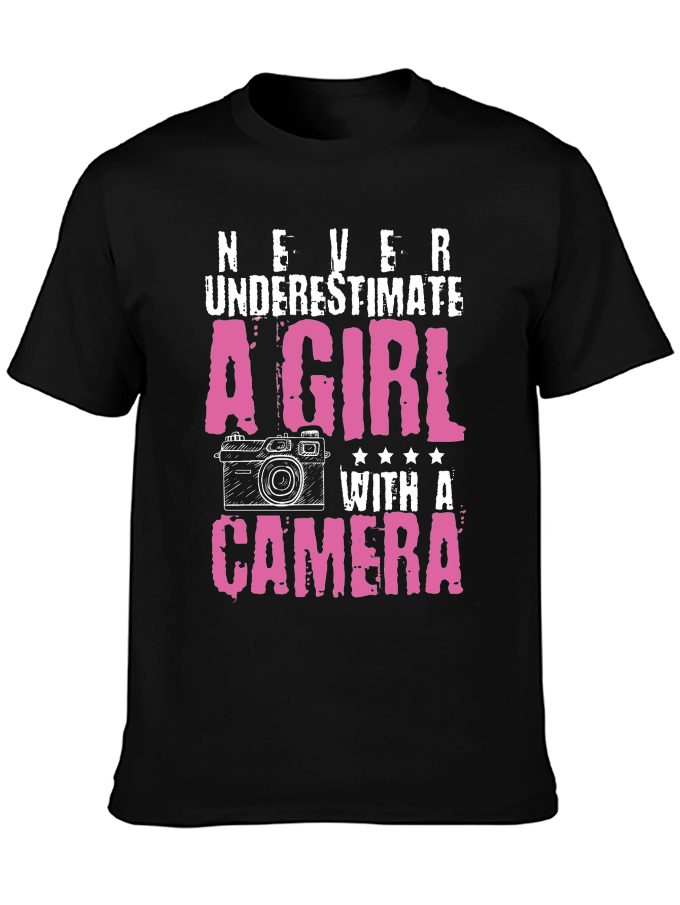 Never Underestimate a Girl with a Camera T-Shirt