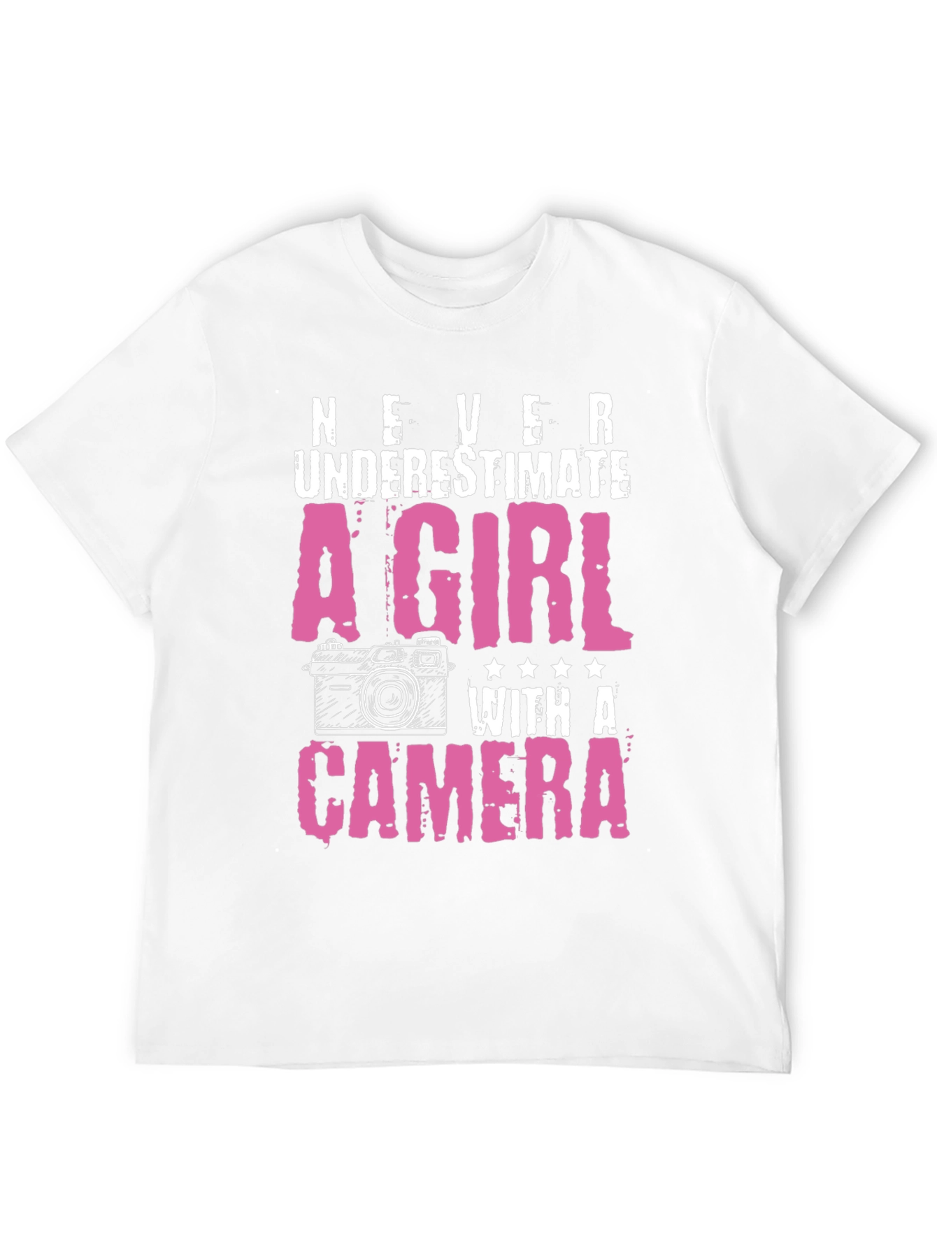Never Underestimate a Girl with a Camera T-Shirt