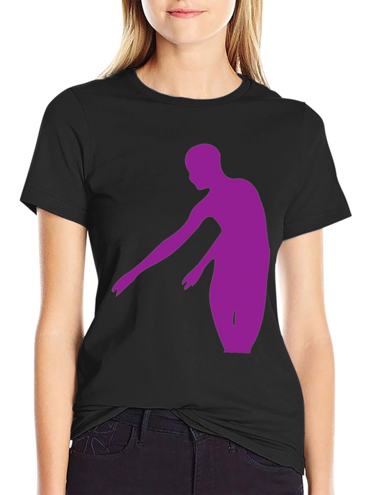 Purple Dancer Graphic Tee - Stylish Mens Black T-Shirt
