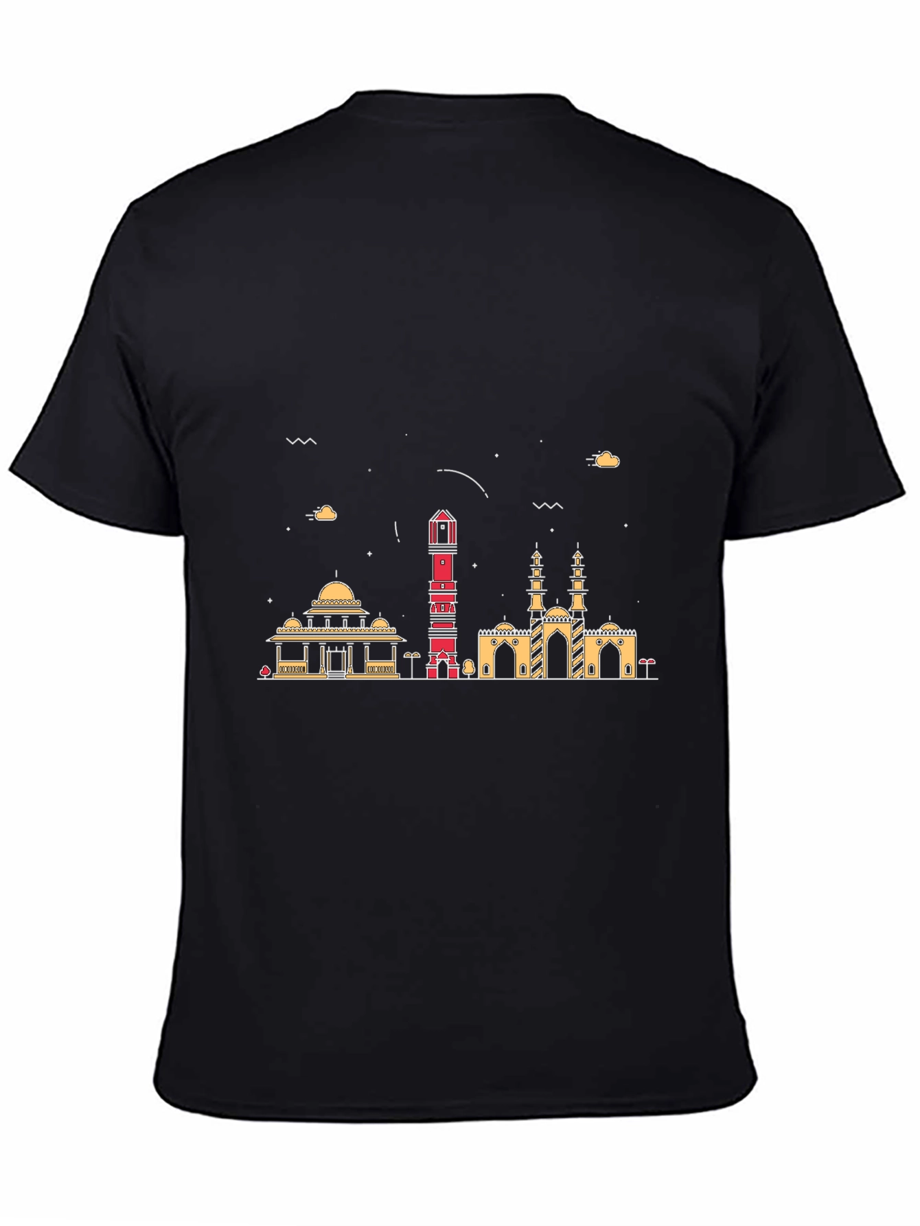 Cityscape Graphic Tee - Black Urban Style