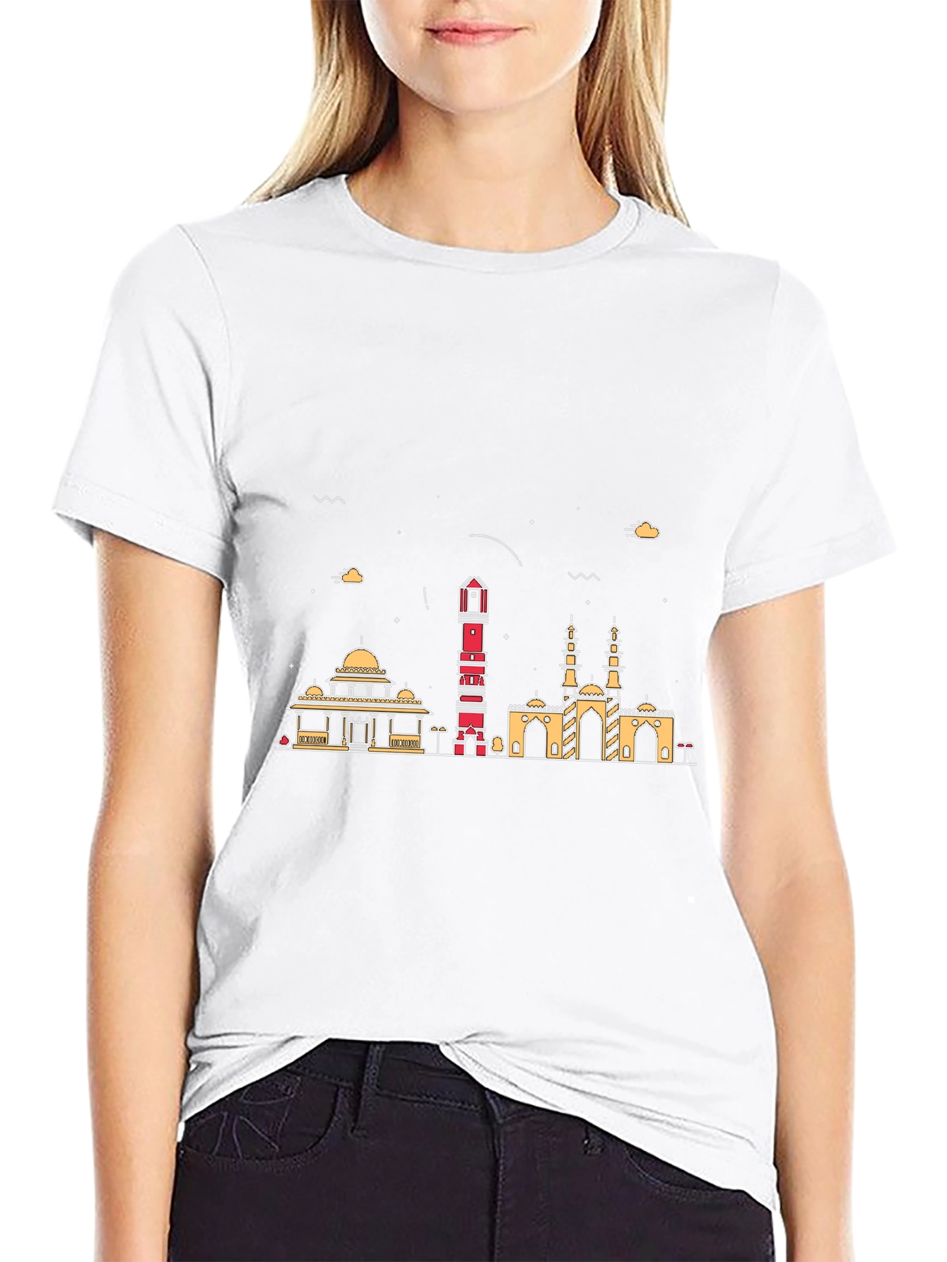 Cityscape Graphic Tee - Black Urban Style