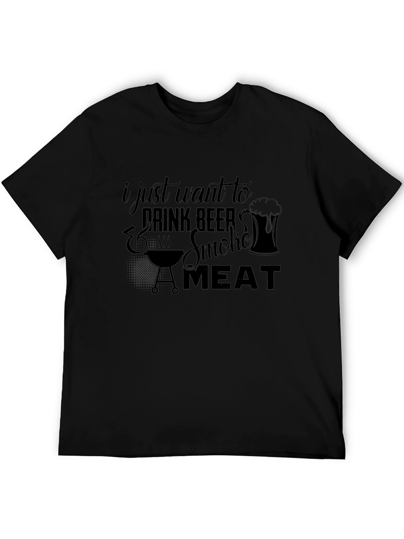 Drink Beer & Smoke Meat Graphic Tee
