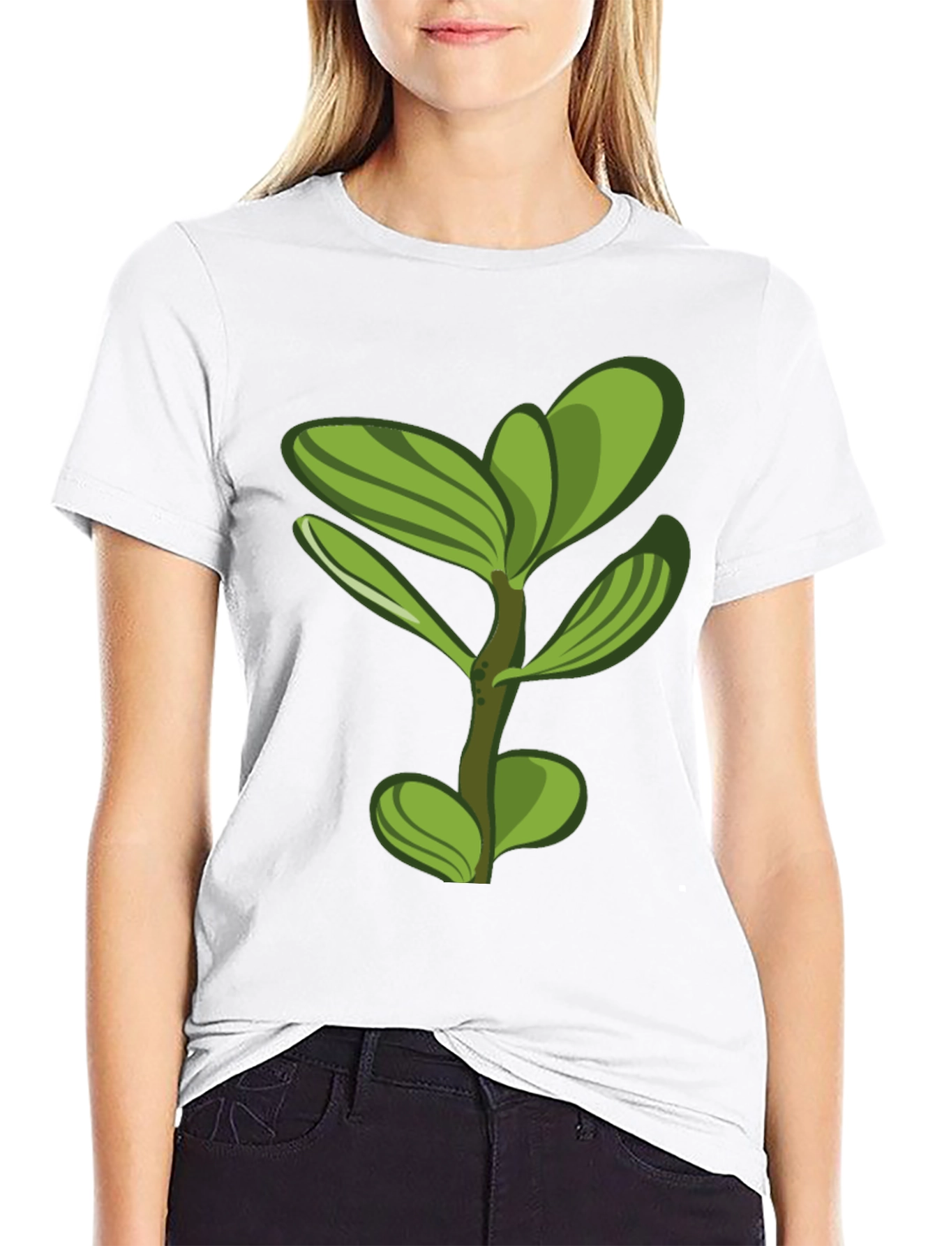 Nature Inspired Graphic Tee - Black Cotton Blend