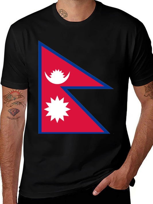 Nepal Flag T-Shirt - Graphic Tee