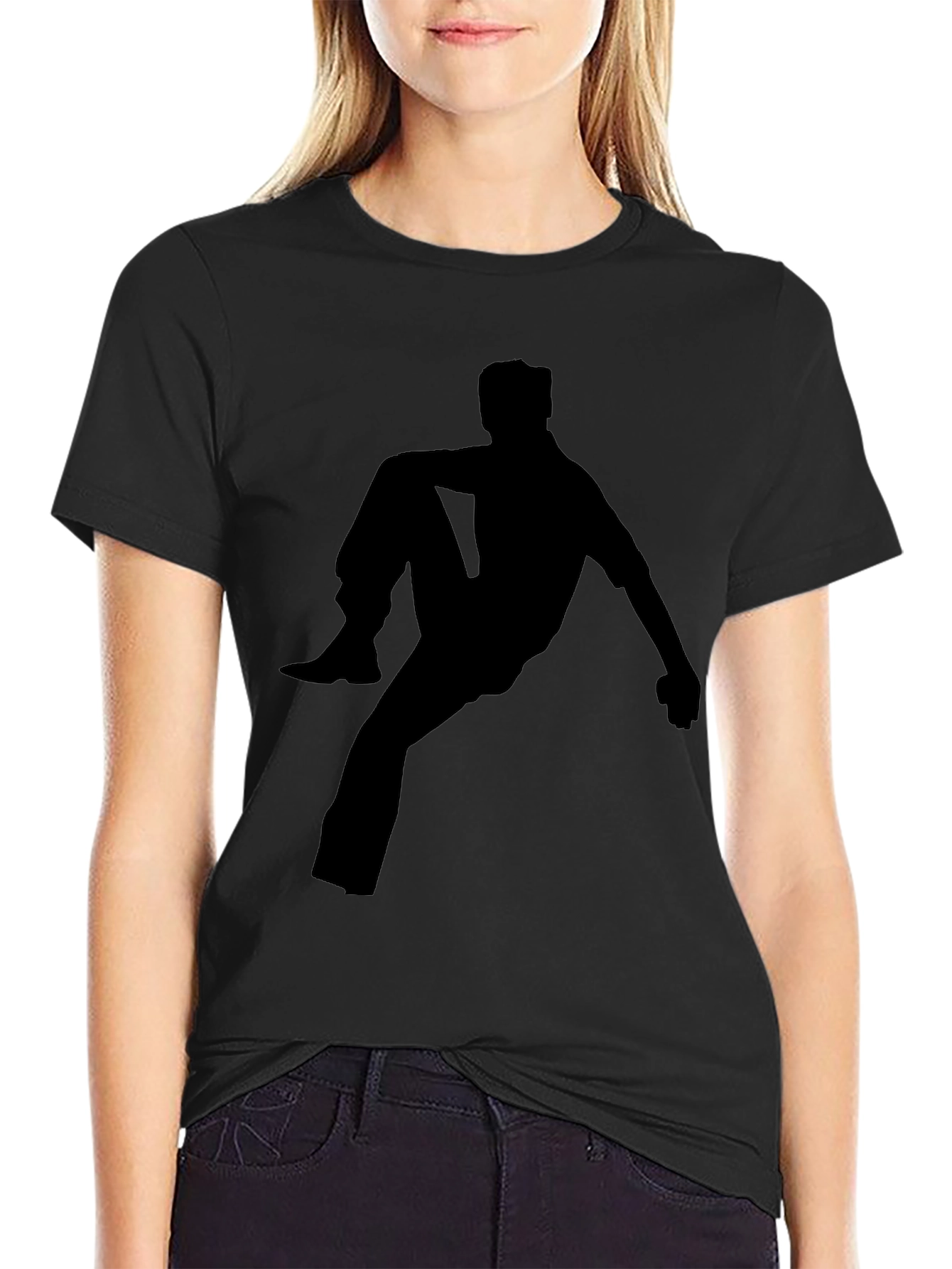 Silhouette Man Black T-Shirt