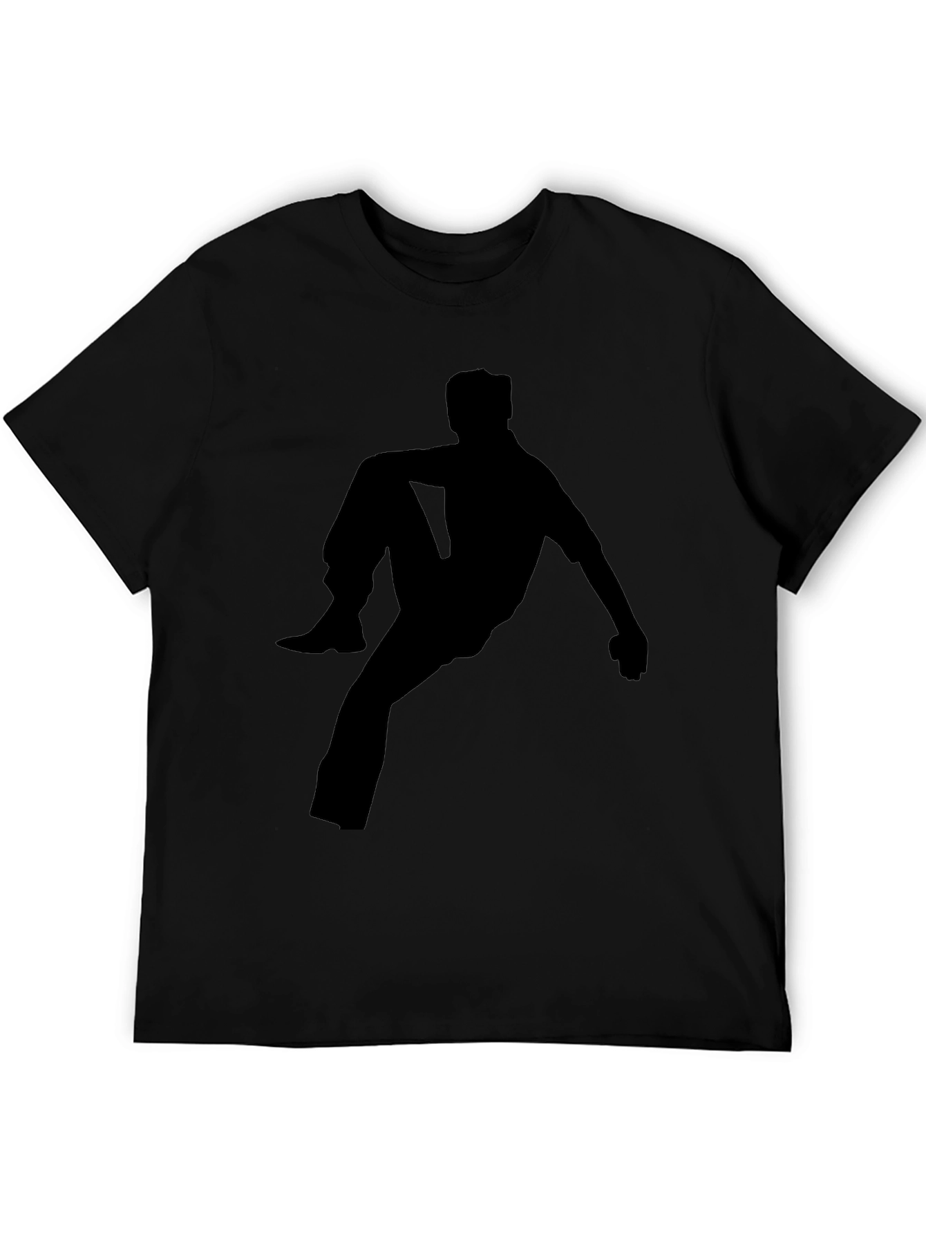 Silhouette Man Black T-Shirt