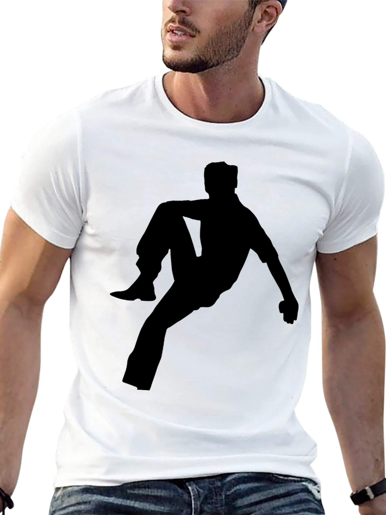 Silhouette Man Black T-Shirt