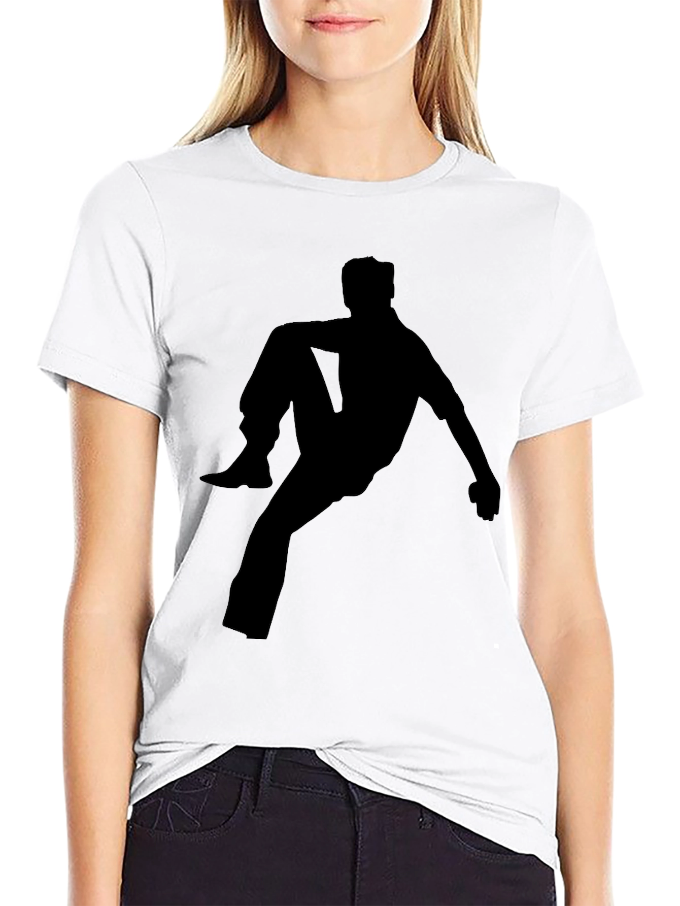 Silhouette Man Black T-Shirt