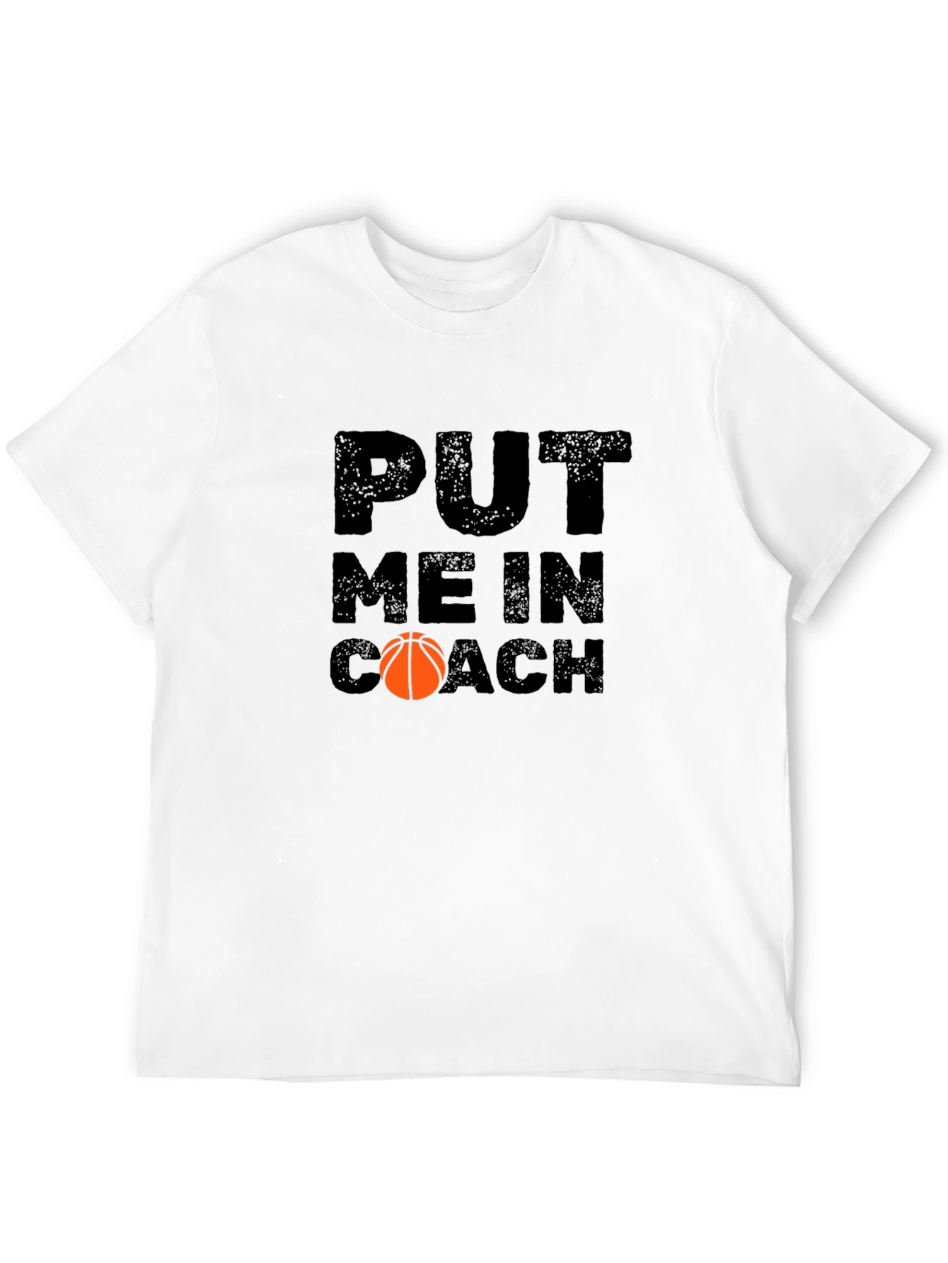 Put Me In Coach Basketball Graphic T-Shirt