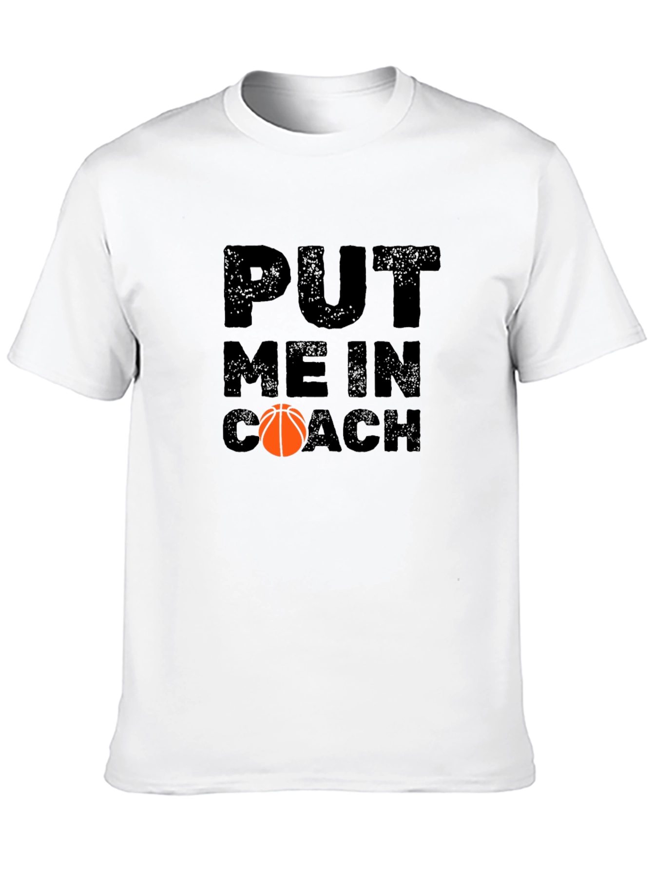 Put Me In Coach Basketball Graphic T-Shirt