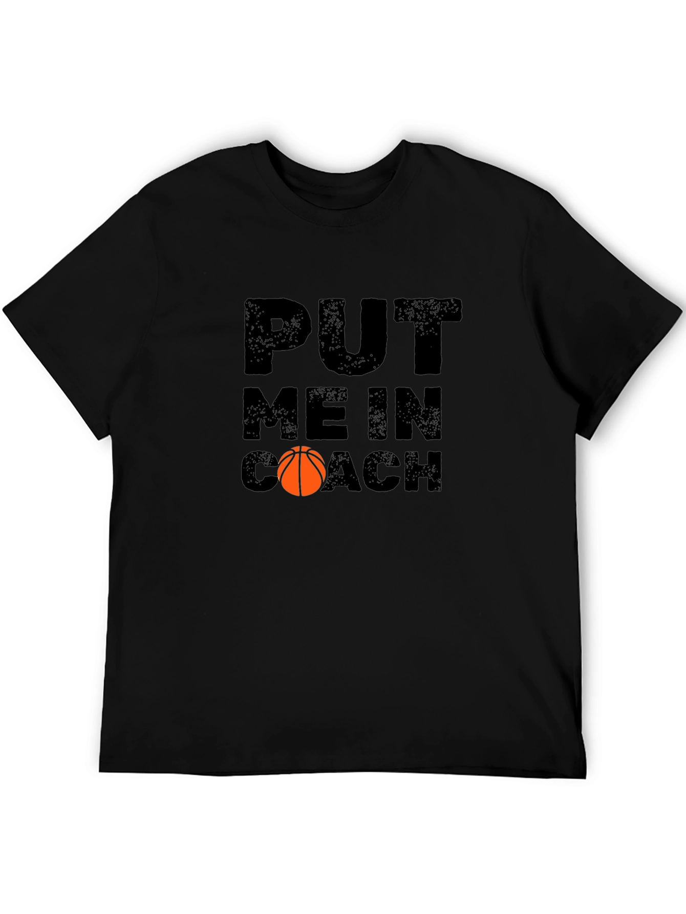 Put Me In Coach Basketball Graphic T-Shirt