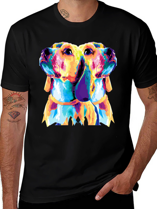 Abstract Dog Pop Art Graphic Tee