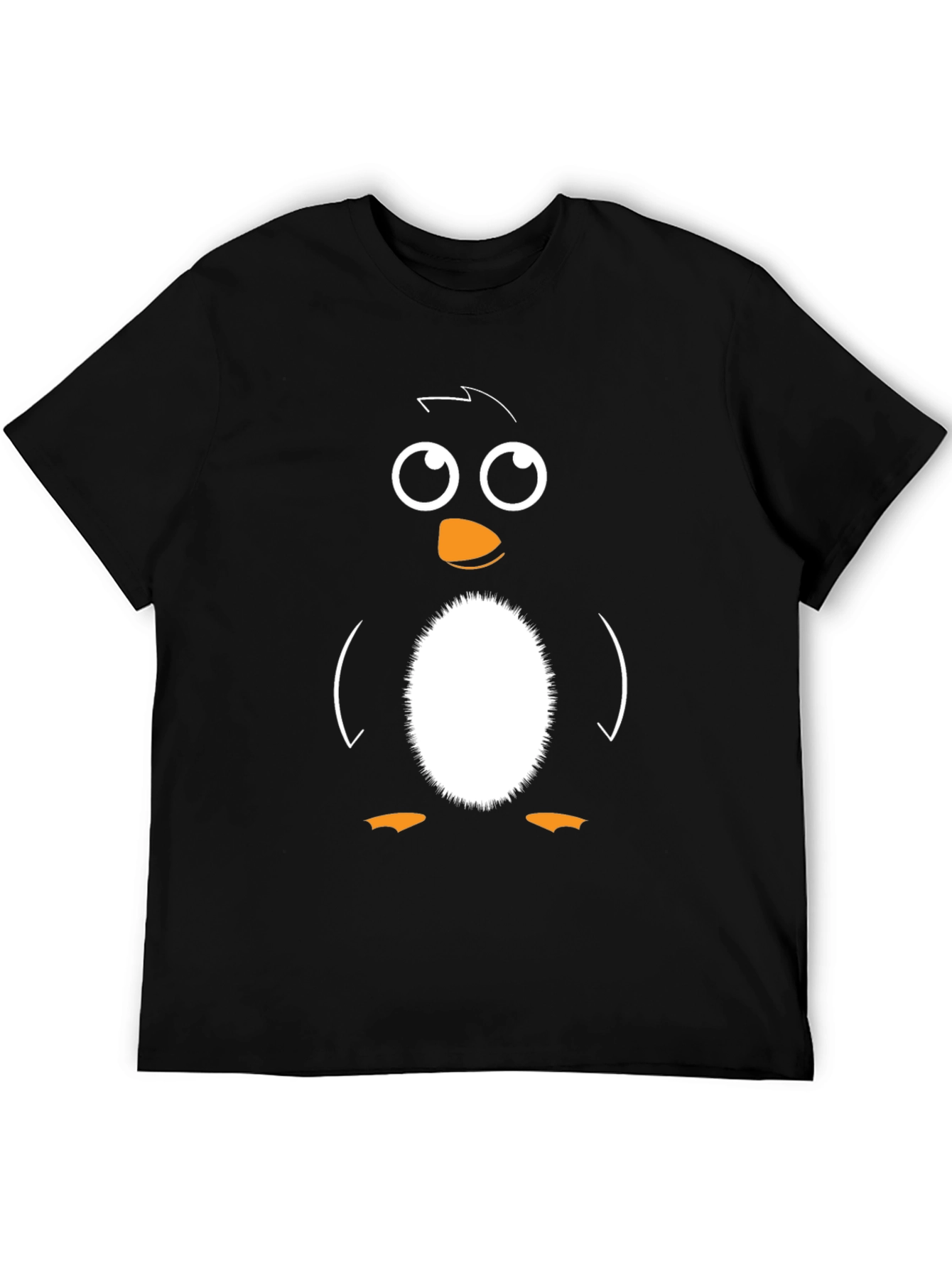 Penguin Graphic Tee - Black Cotton Blend