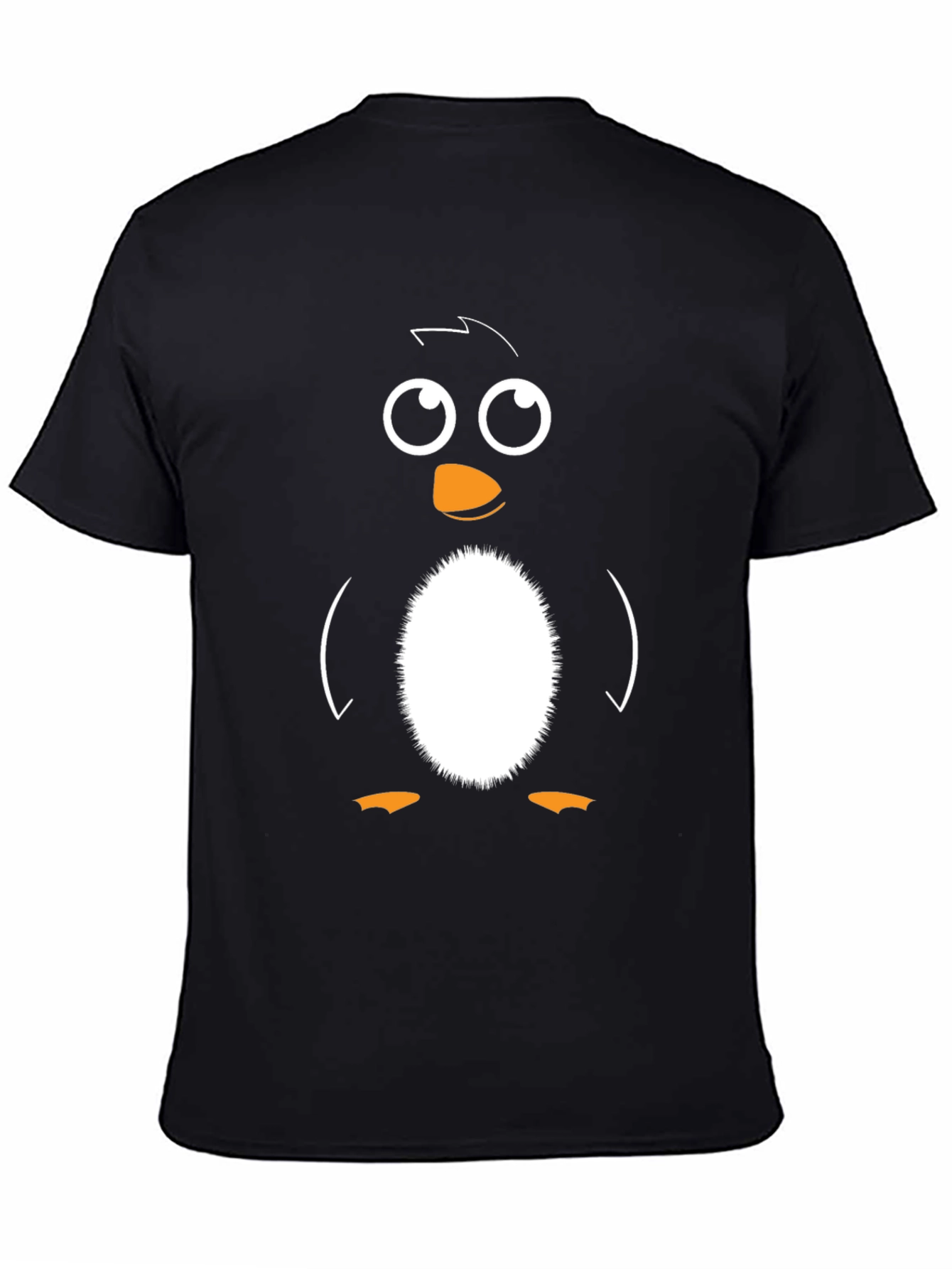 Penguin Graphic Tee - Black Cotton Blend