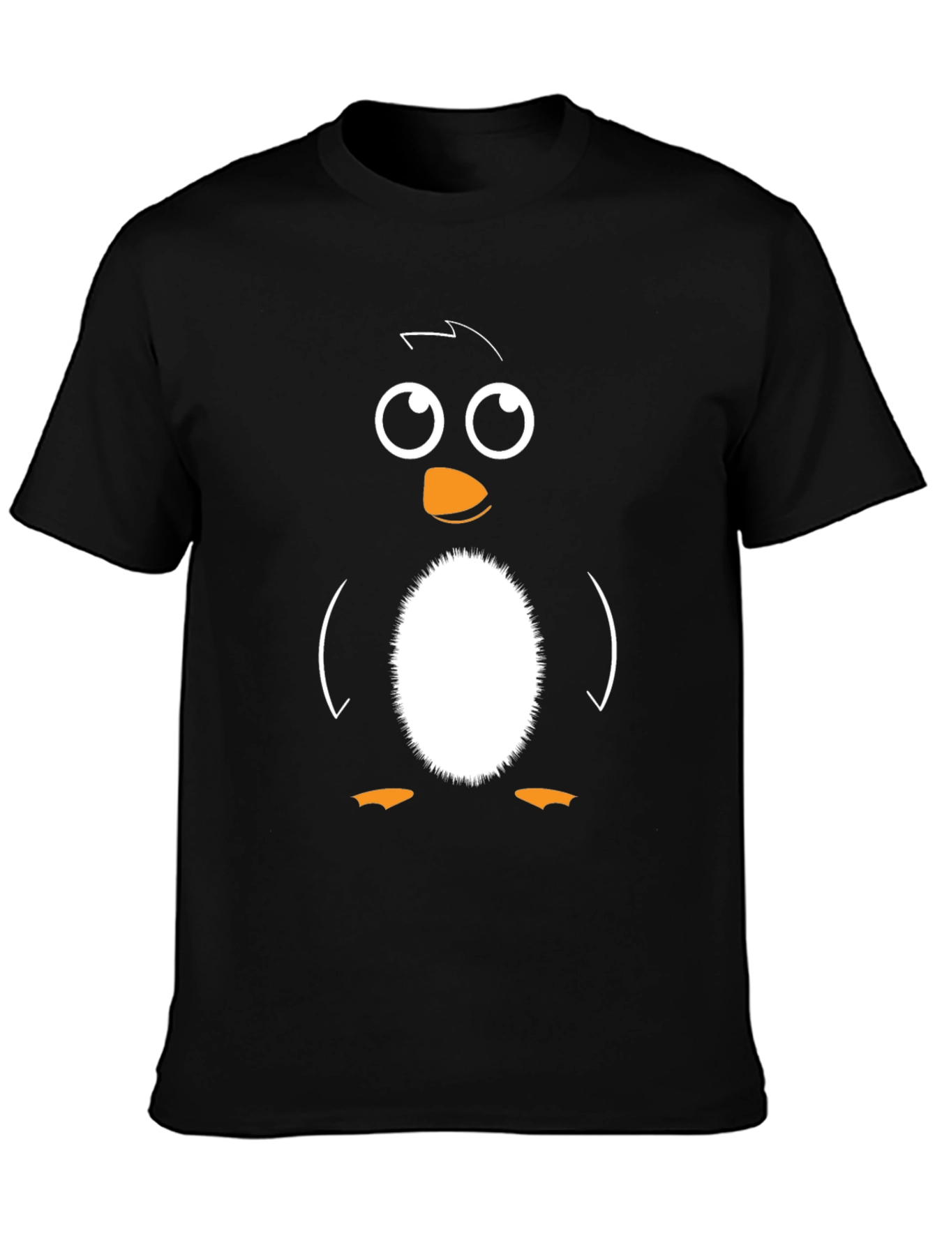 Penguin Graphic Tee - Black Cotton Blend