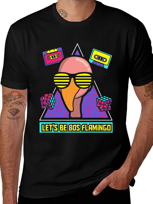 80s Flamingo T-Shirt - Retro Party Fun!