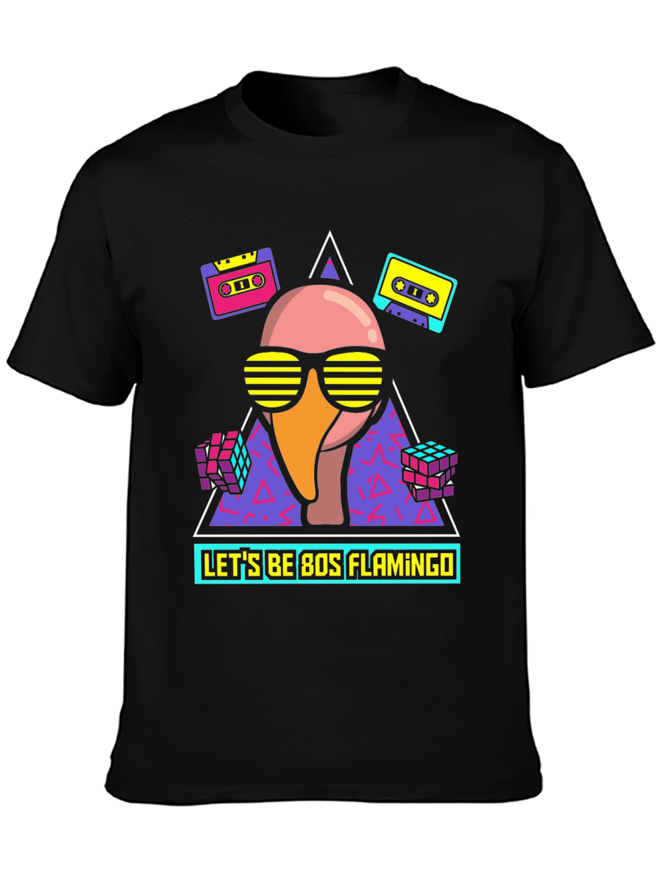 80s Flamingo T-Shirt - Retro Party Fun!