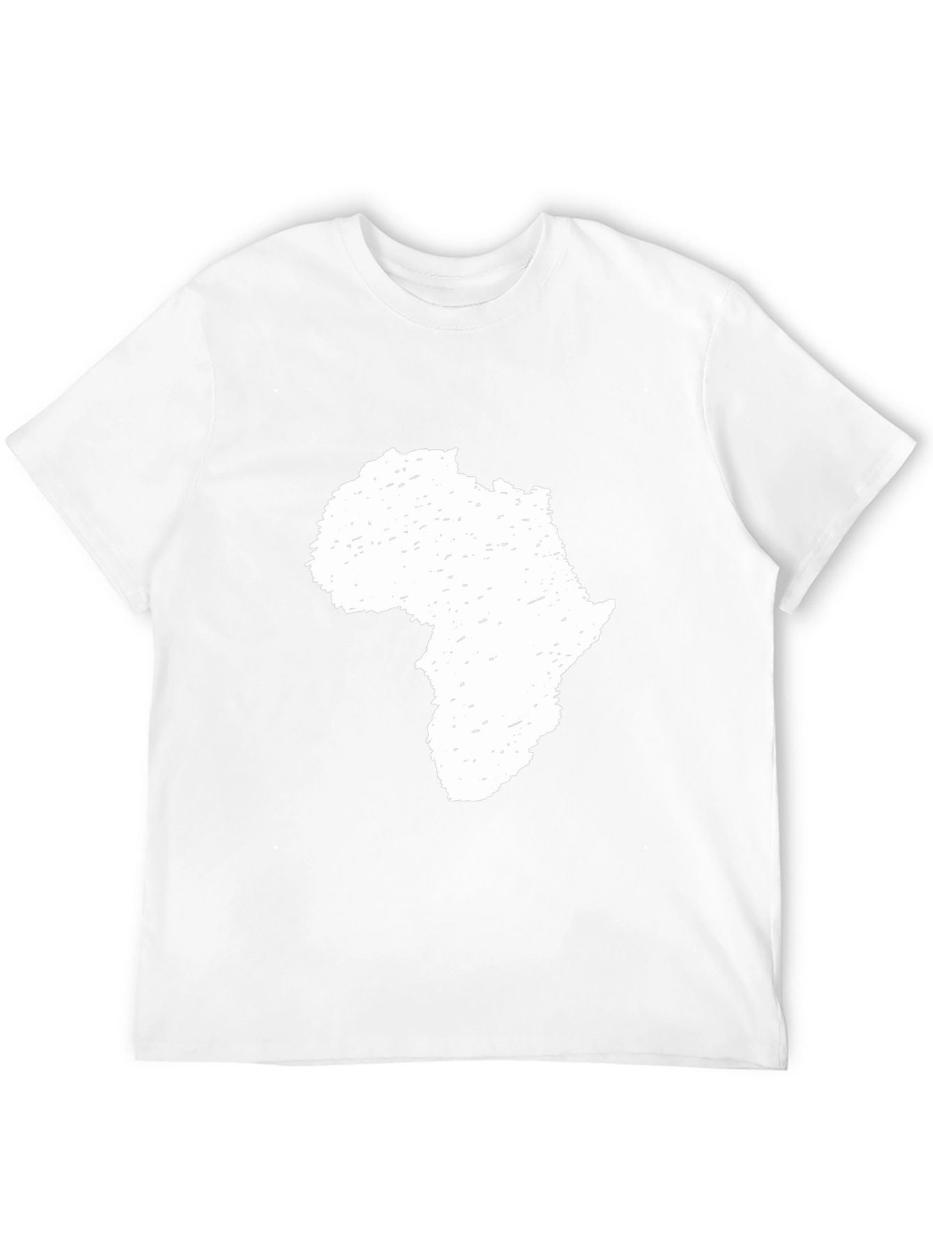 Africa Map Graphic T-Shirt - Black Cotton Tee