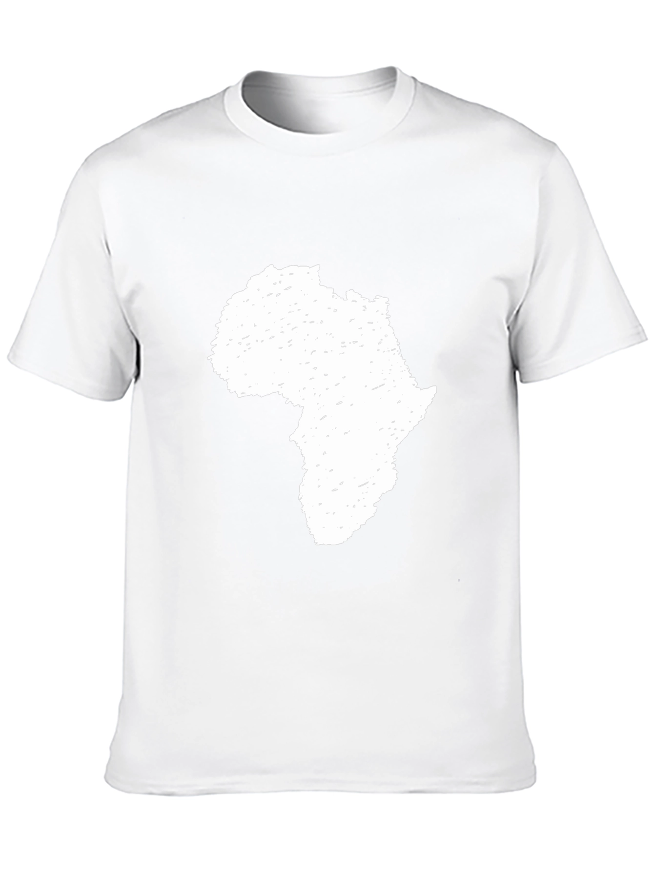 Africa Map Graphic T-Shirt - Black Cotton Tee