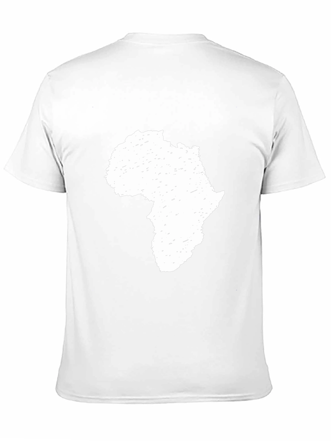 Africa Map Graphic T-Shirt - Black Cotton Tee