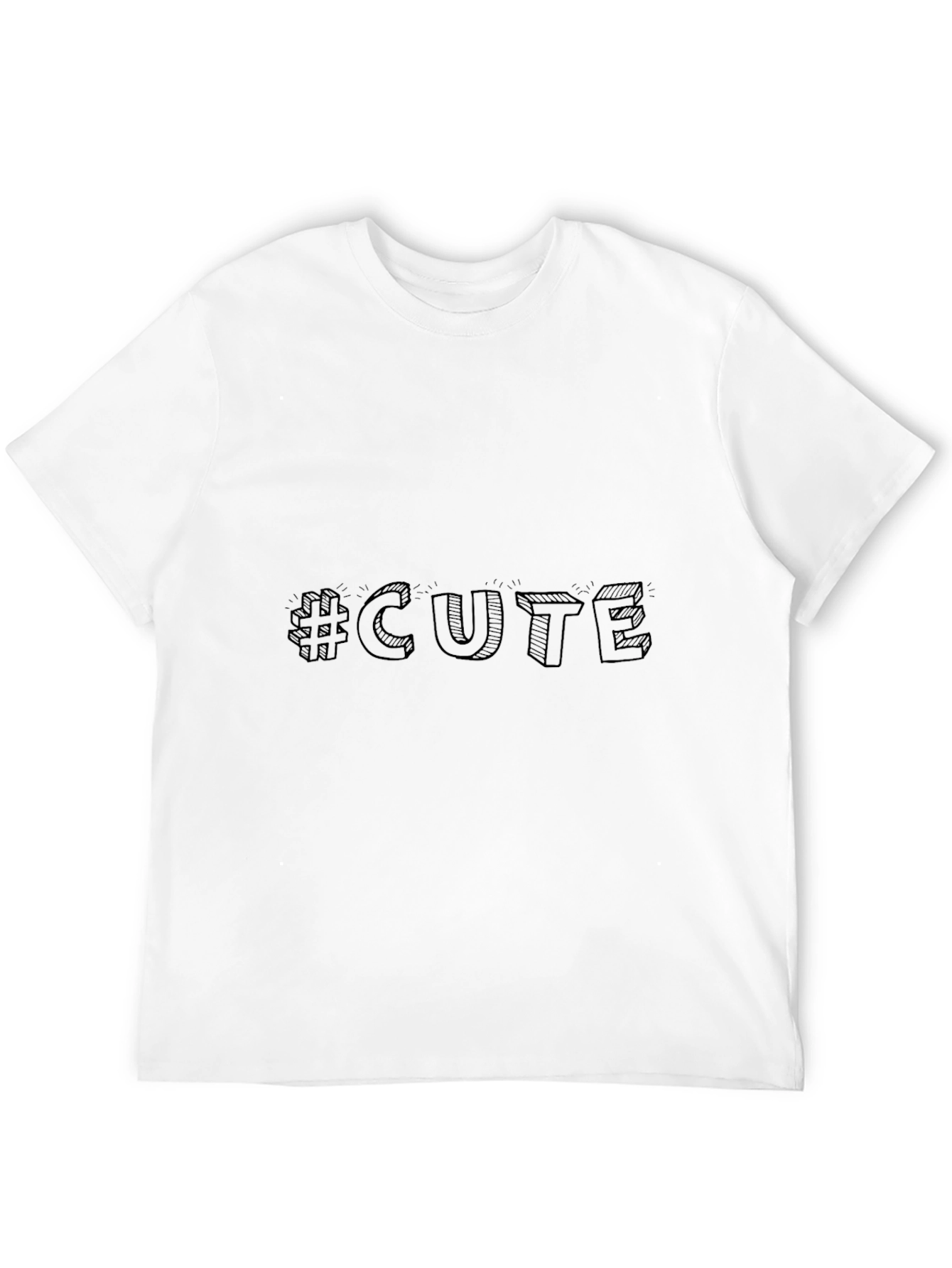 Cute Graphic Black T-Shirt