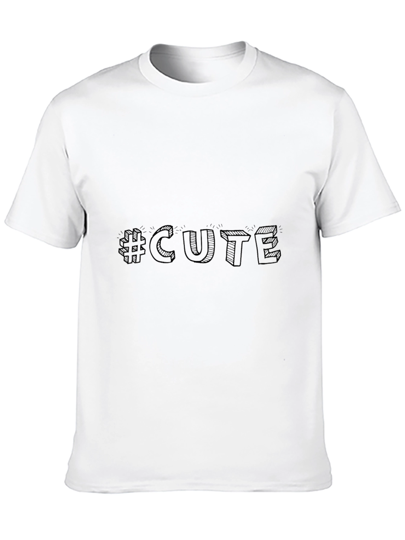 Cute Graphic Black T-Shirt