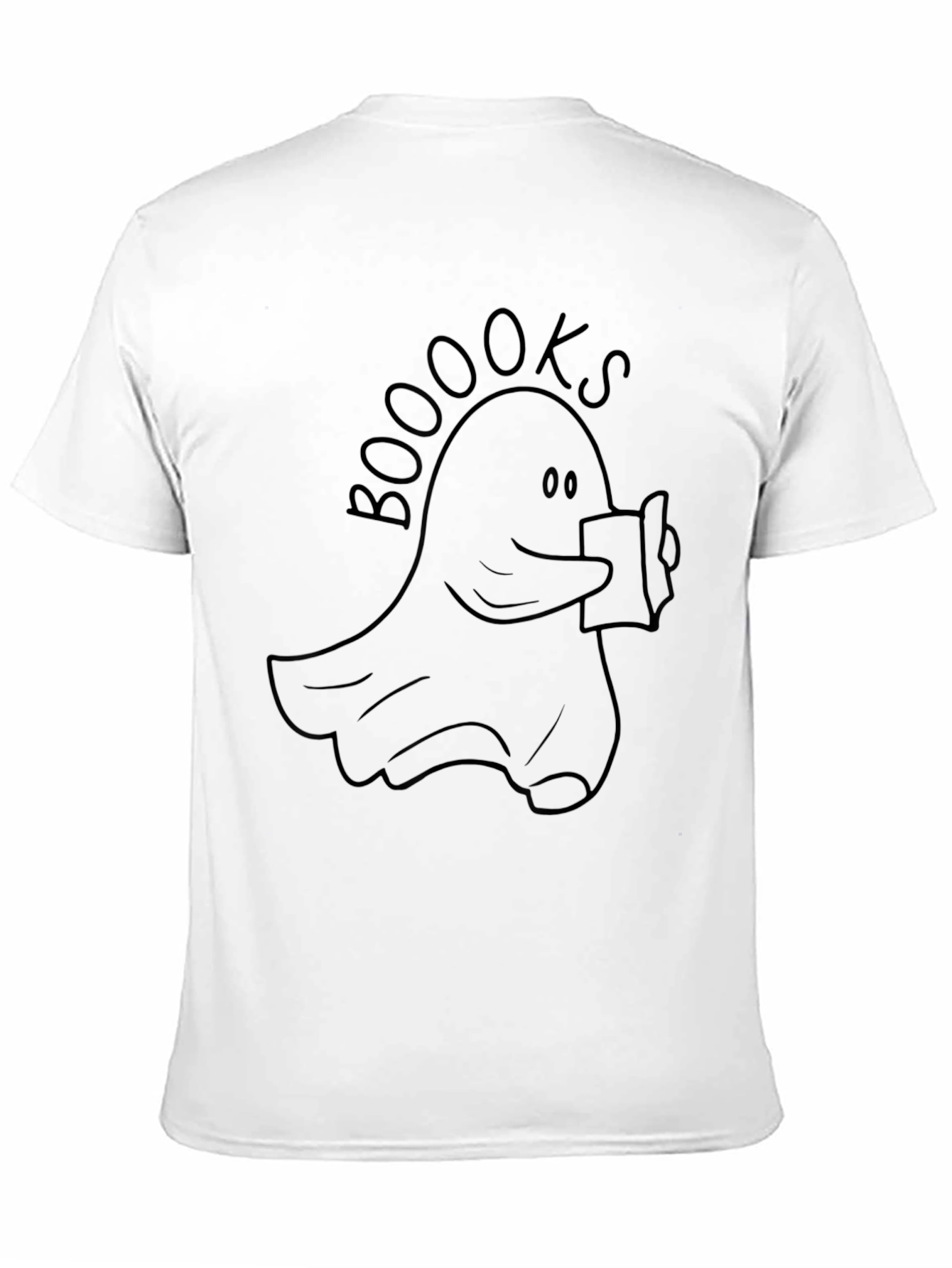 Booooks Ghost Reading T-Shirt - Halloween Tee