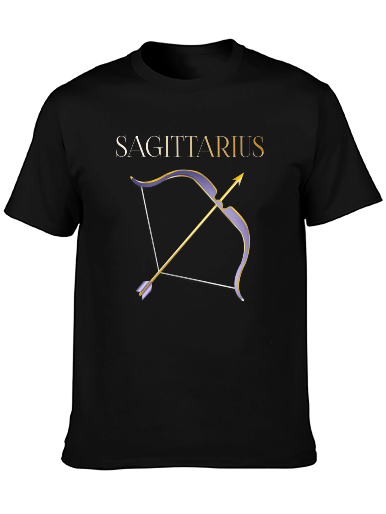 Sagittarius Zodiac Bow and Arrow Graphic Tee