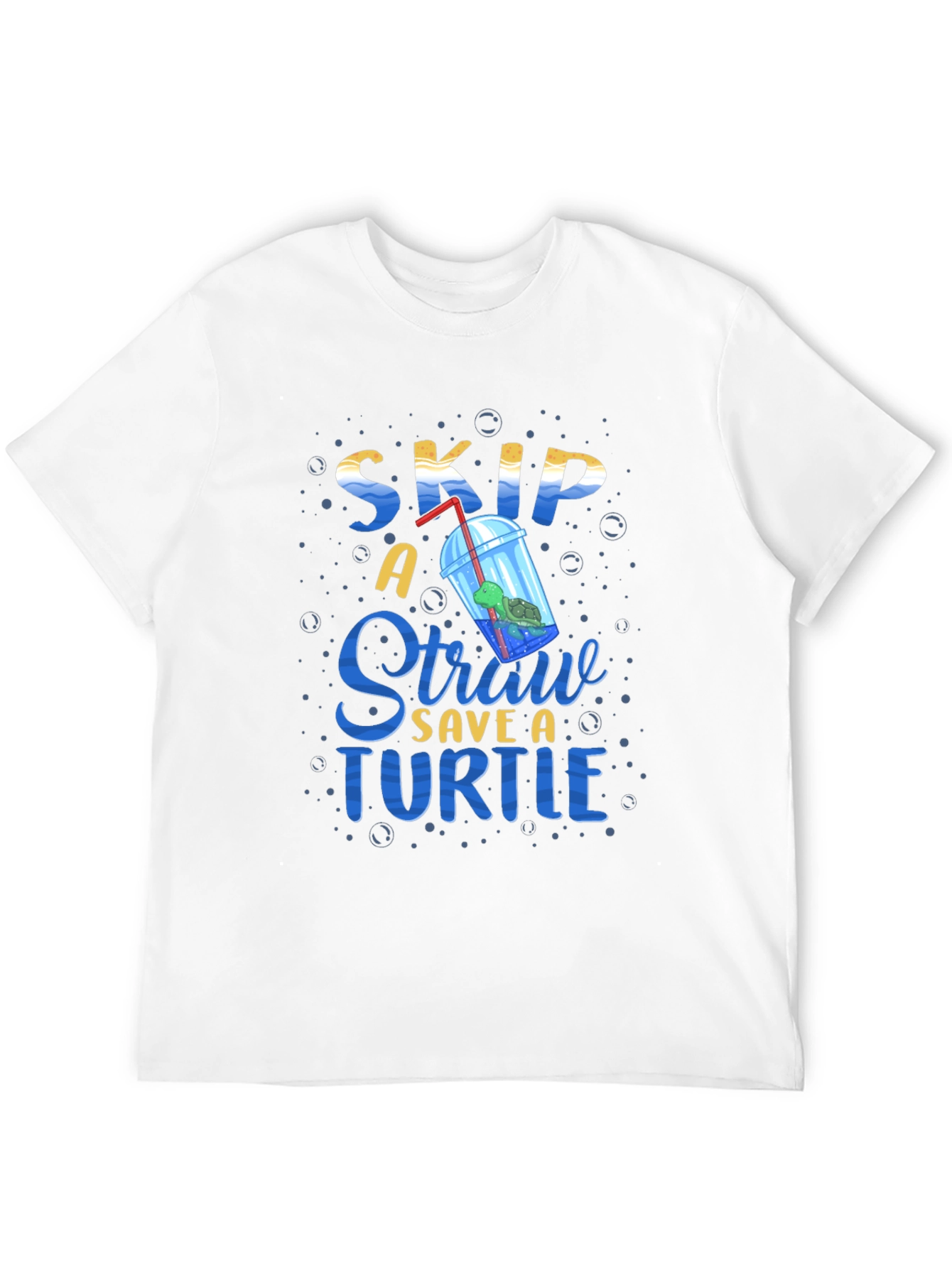 Skip A Straw Save A Turtle Graphic Tee