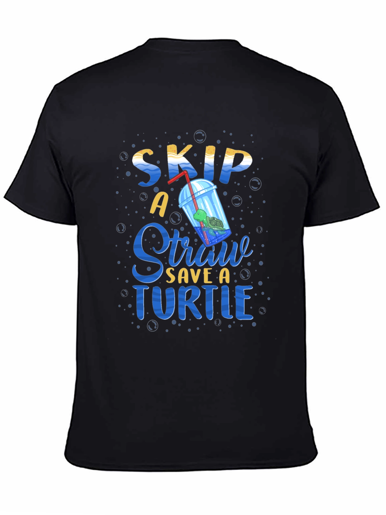 Skip A Straw Save A Turtle Graphic Tee