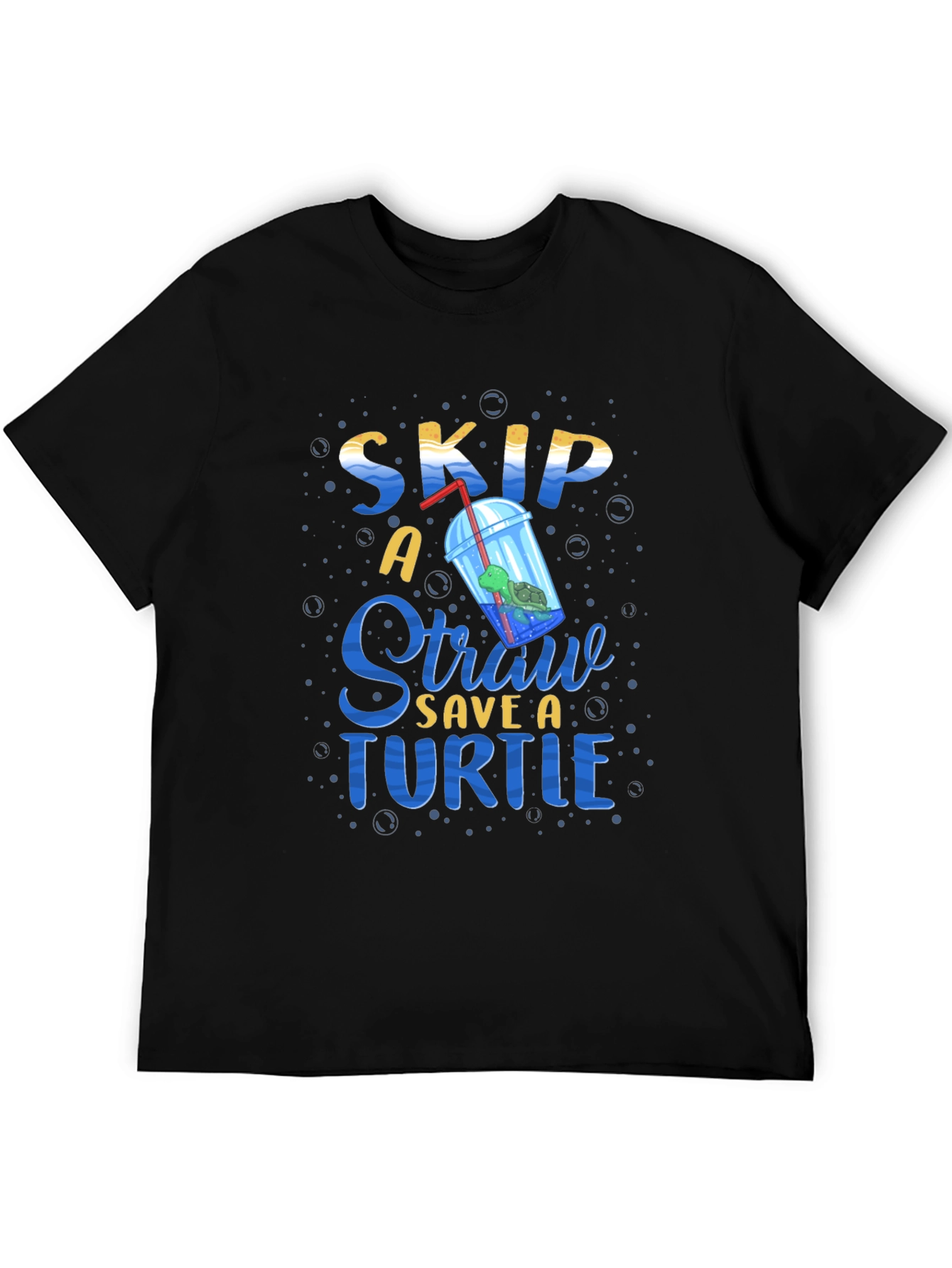 Skip A Straw Save A Turtle Graphic Tee