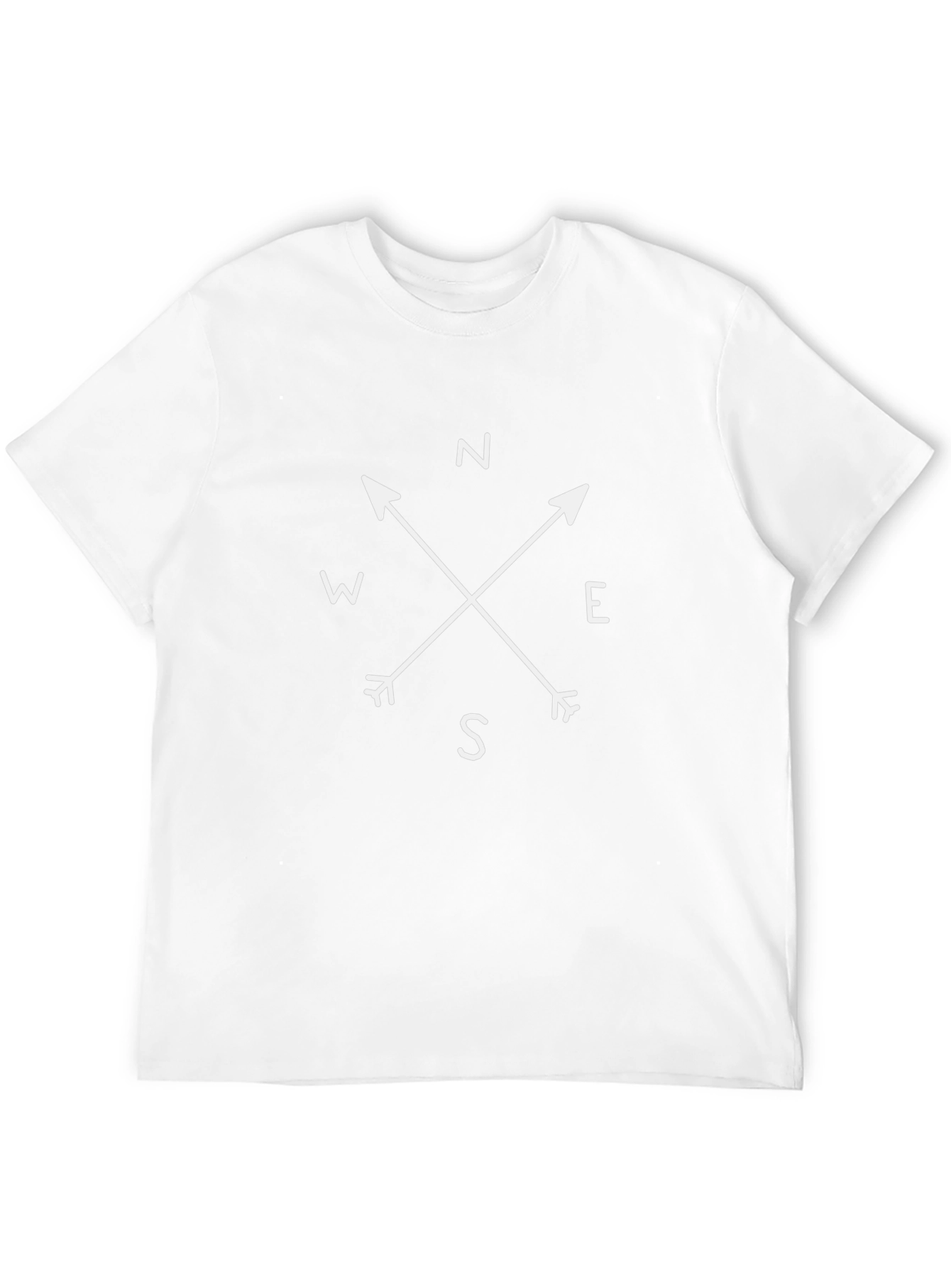 Compass Graphic Tee - Stylish Directional Design