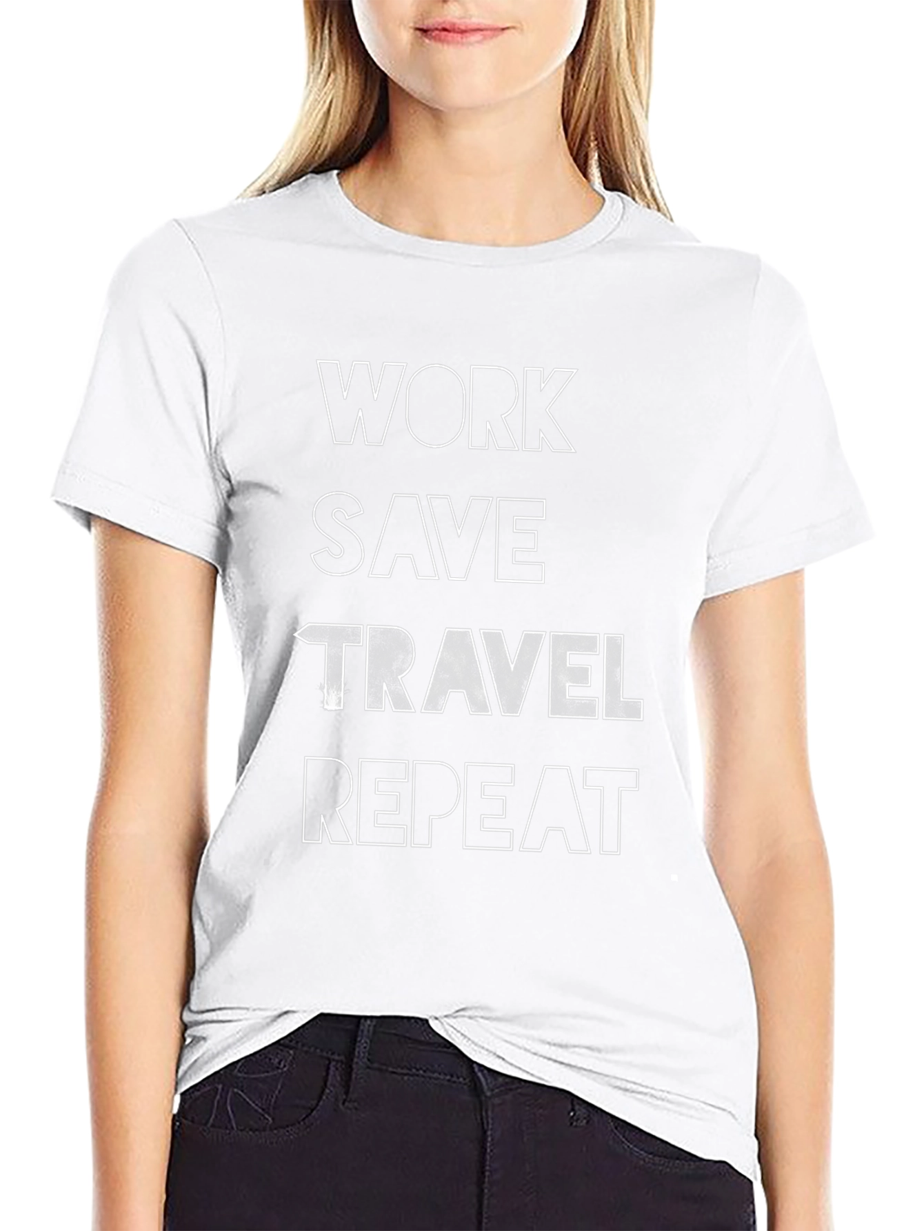 Work Save Travel Repeat Graphic Tee