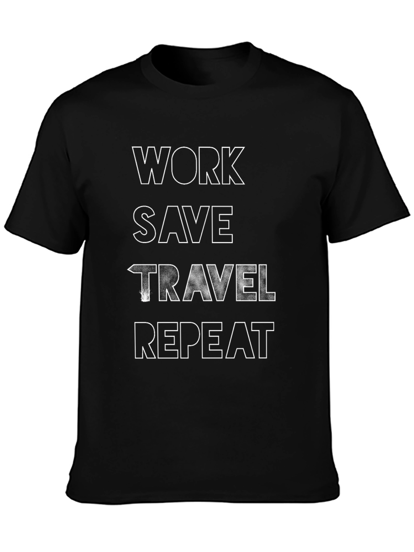 Work Save Travel Repeat Graphic Tee