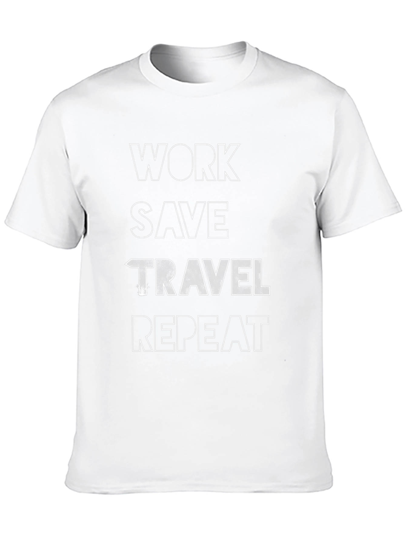 Work Save Travel Repeat Graphic Tee