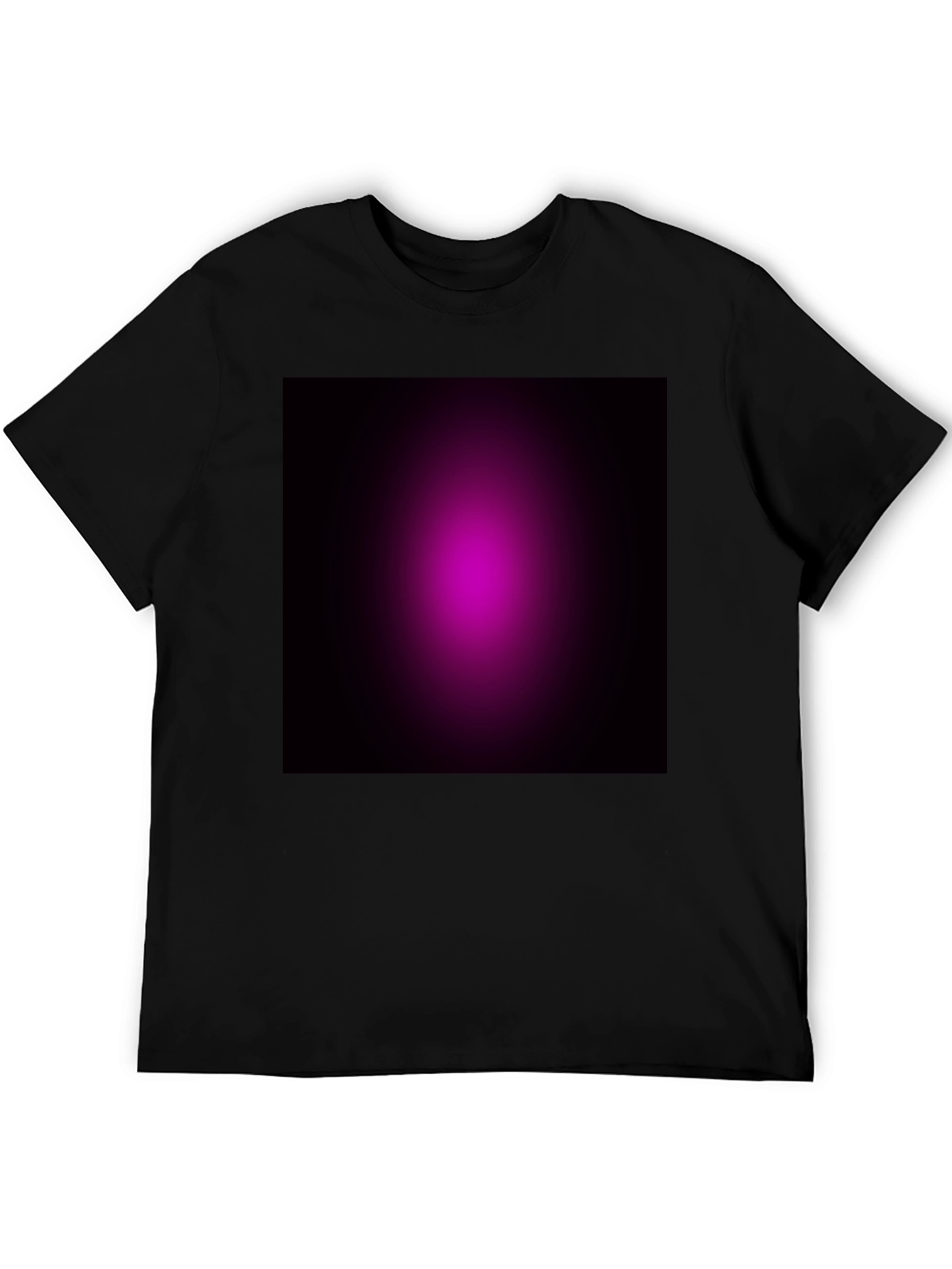 Gradient Graphic Black Tee - Soft & Stylish