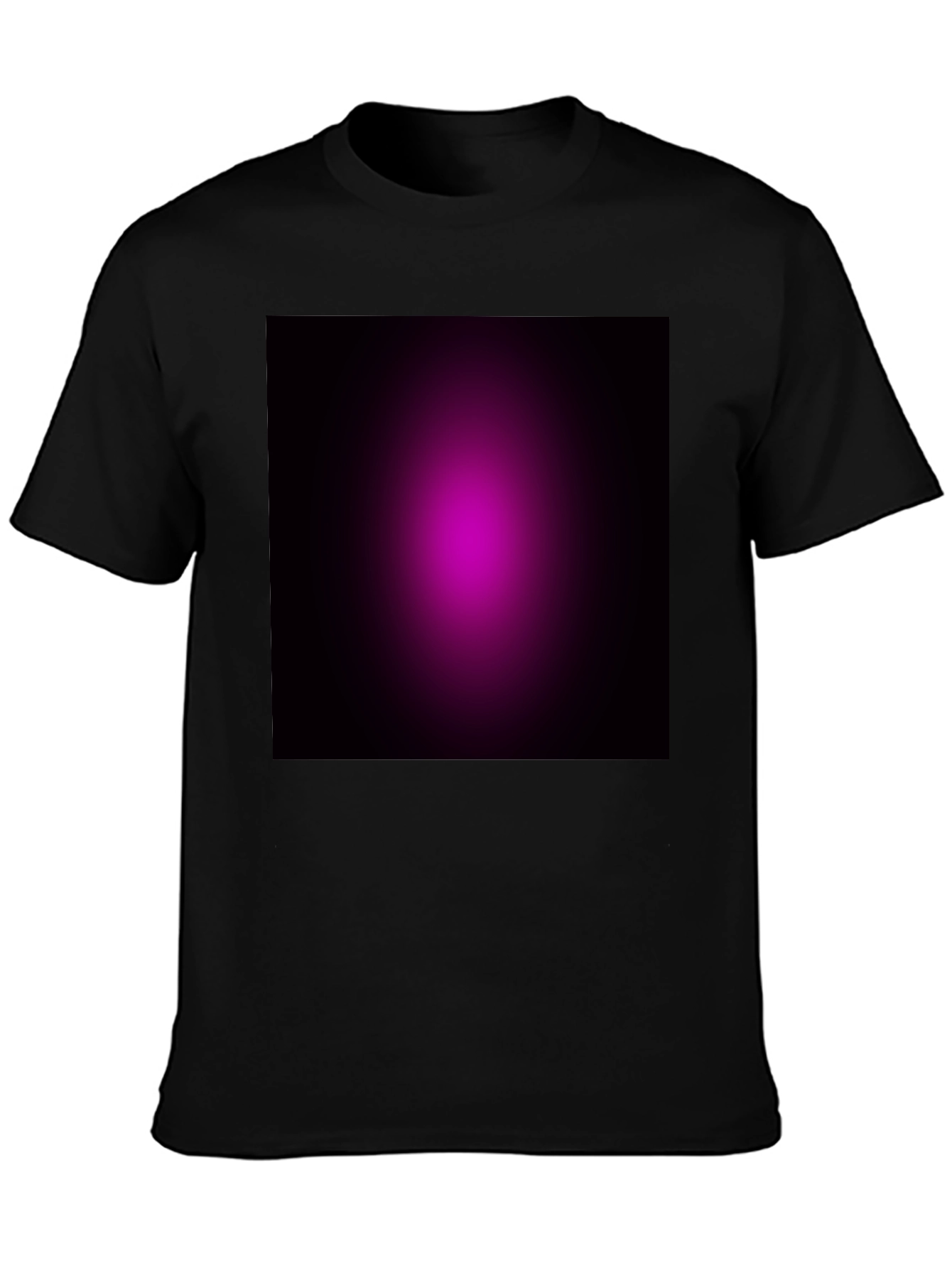 Gradient Graphic Black Tee - Soft & Stylish