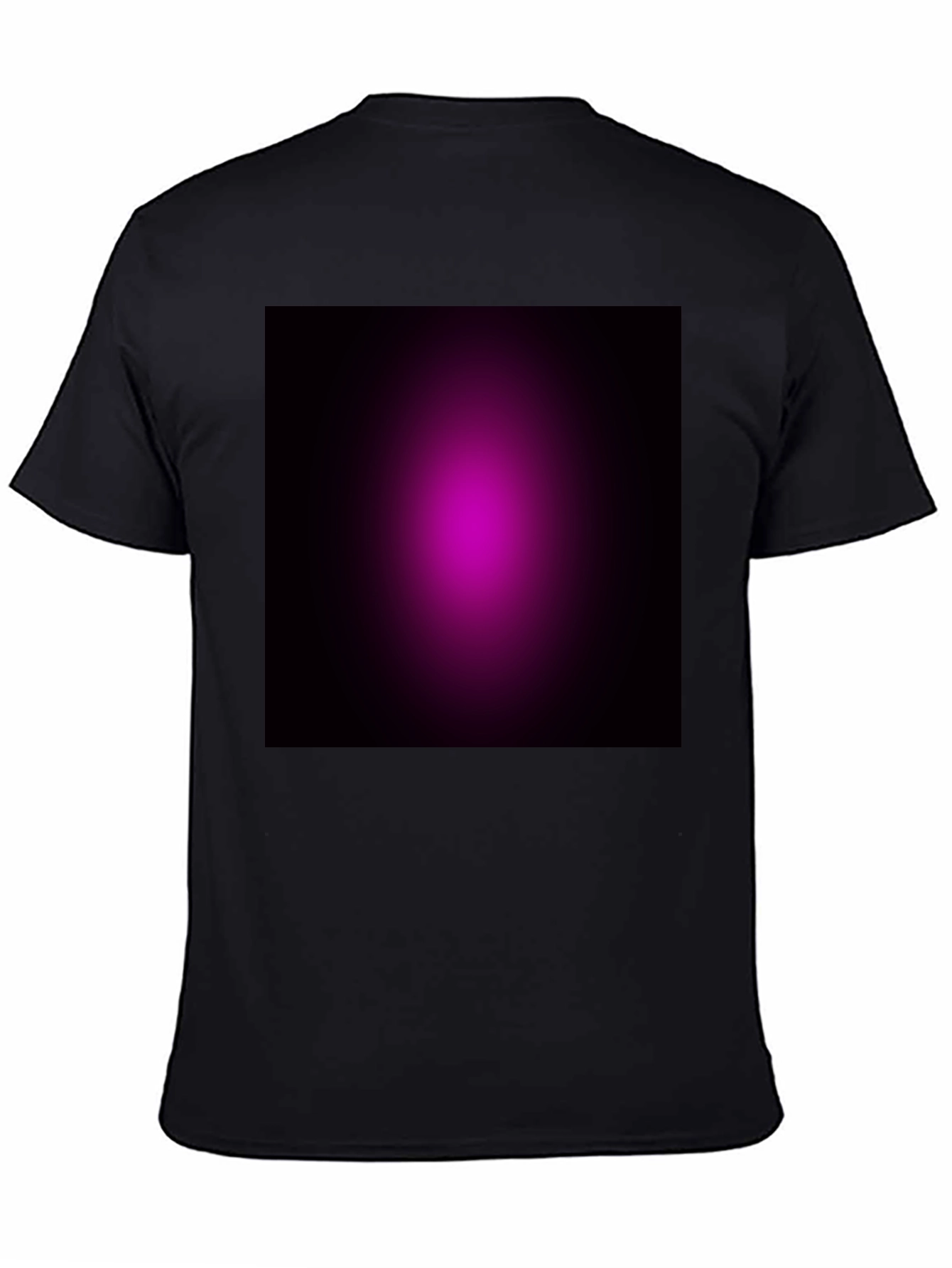Gradient Graphic Black Tee - Soft & Stylish