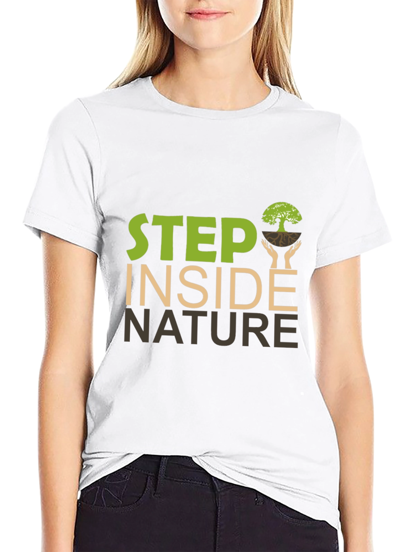 Step Inside Nature Graphic T-Shirt
