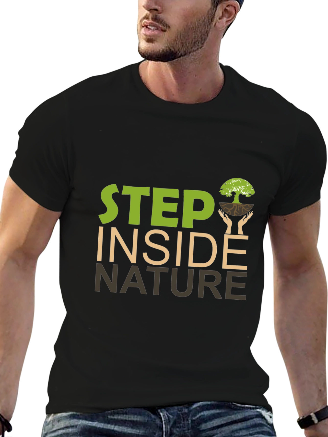 Step Inside Nature Graphic T-Shirt