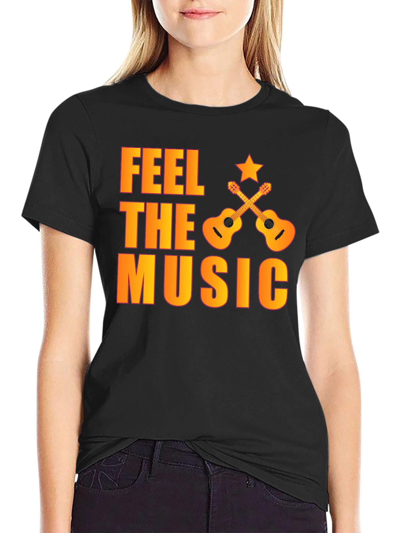 Feel The Music Graphic T-Shirt