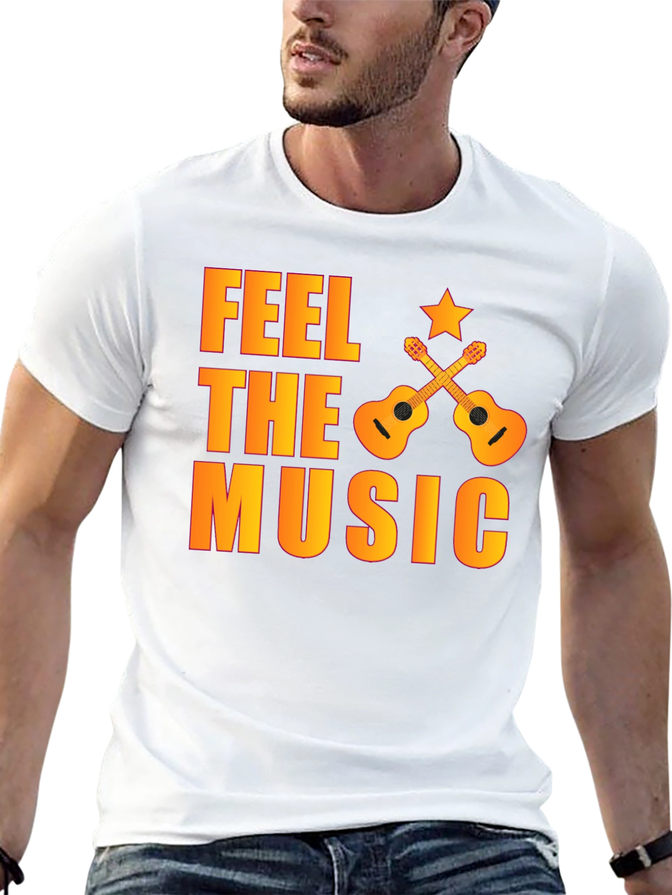 Feel The Music Graphic T-Shirt