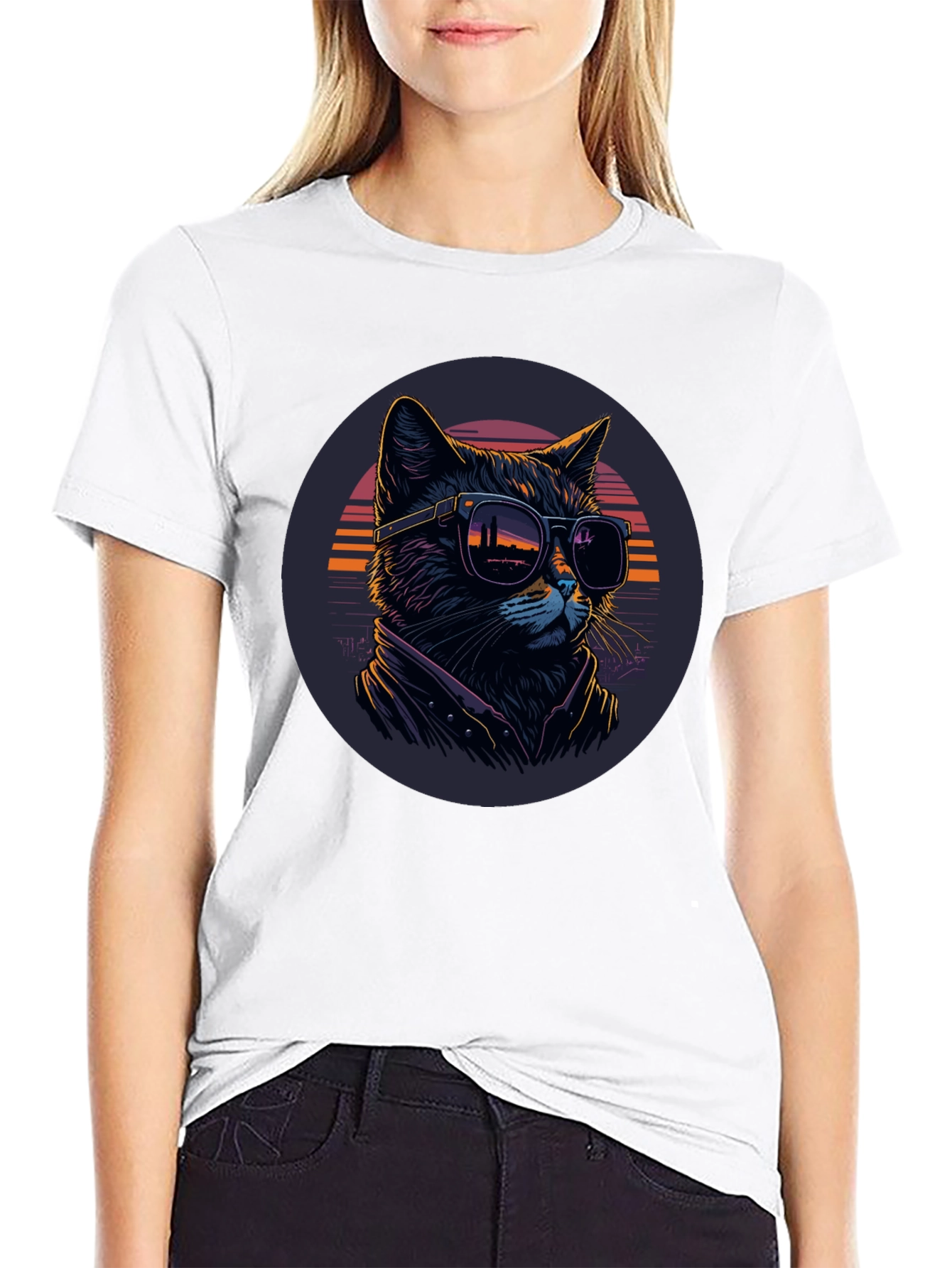 Cool Cat T-Shirt - Retro Style